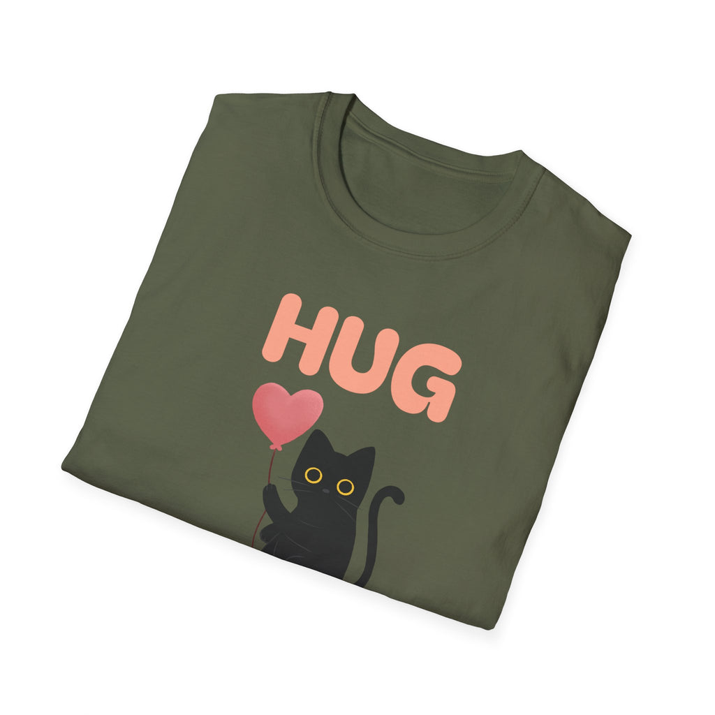 Hug Dealer fun cat Unisex Softstyle T-Shirt, Funny Cat Lover Gift, Cute Tee, Cat Mom Shirt, Trendy Graphic Tee Christmas gift sarcasm