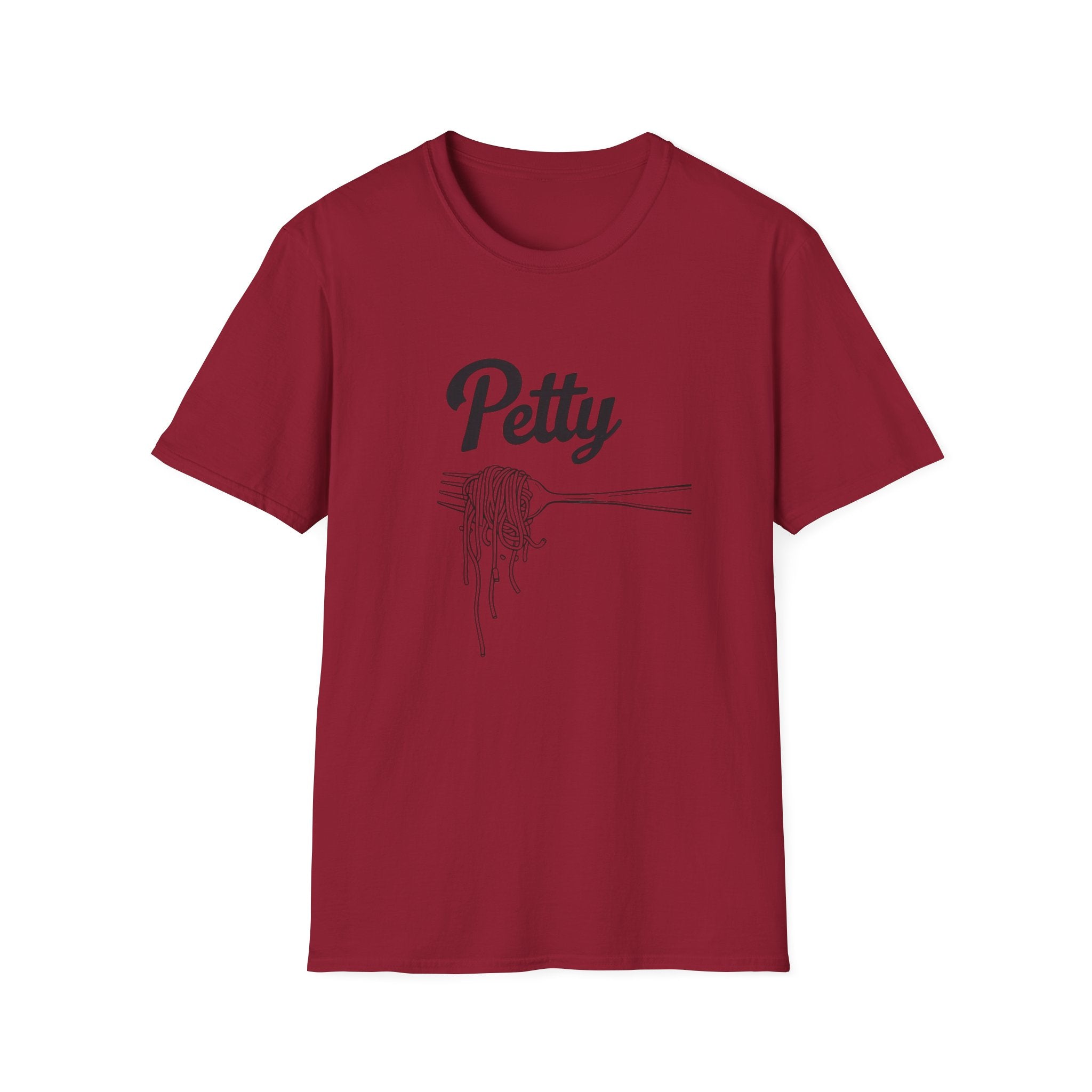 Petty spaghetti Humor Unisex T-Shirt, Funny Graphic Tee, Comfy Casual Wear, Gift for Friends, Quirky Statement Shirt
