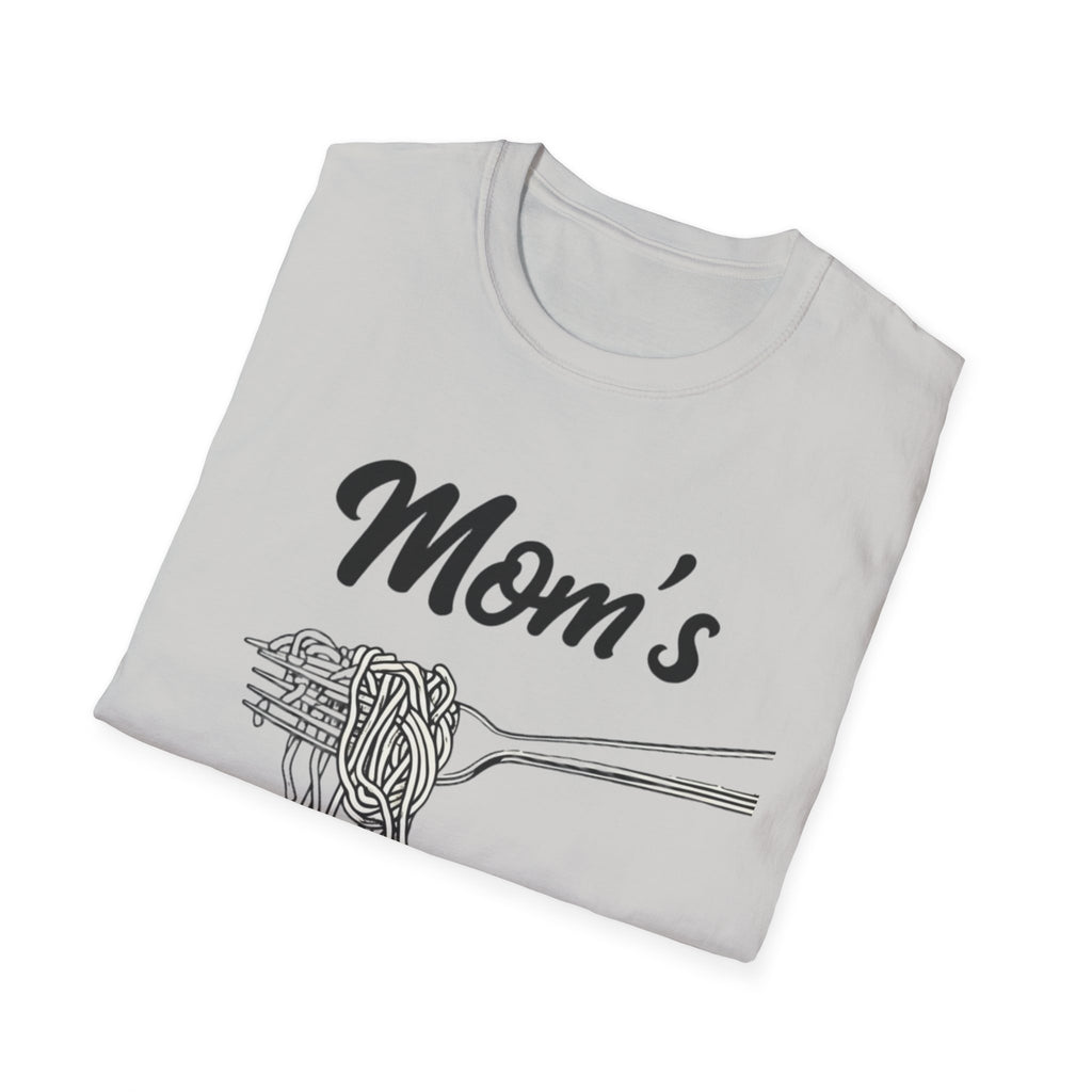 Mom's spaghetti Pasta Love T-Shirt, Gift for Moms, Funny Food Shirt, Family Gathering Top, Casual Wear, Mother's Day Gift rap lyrics