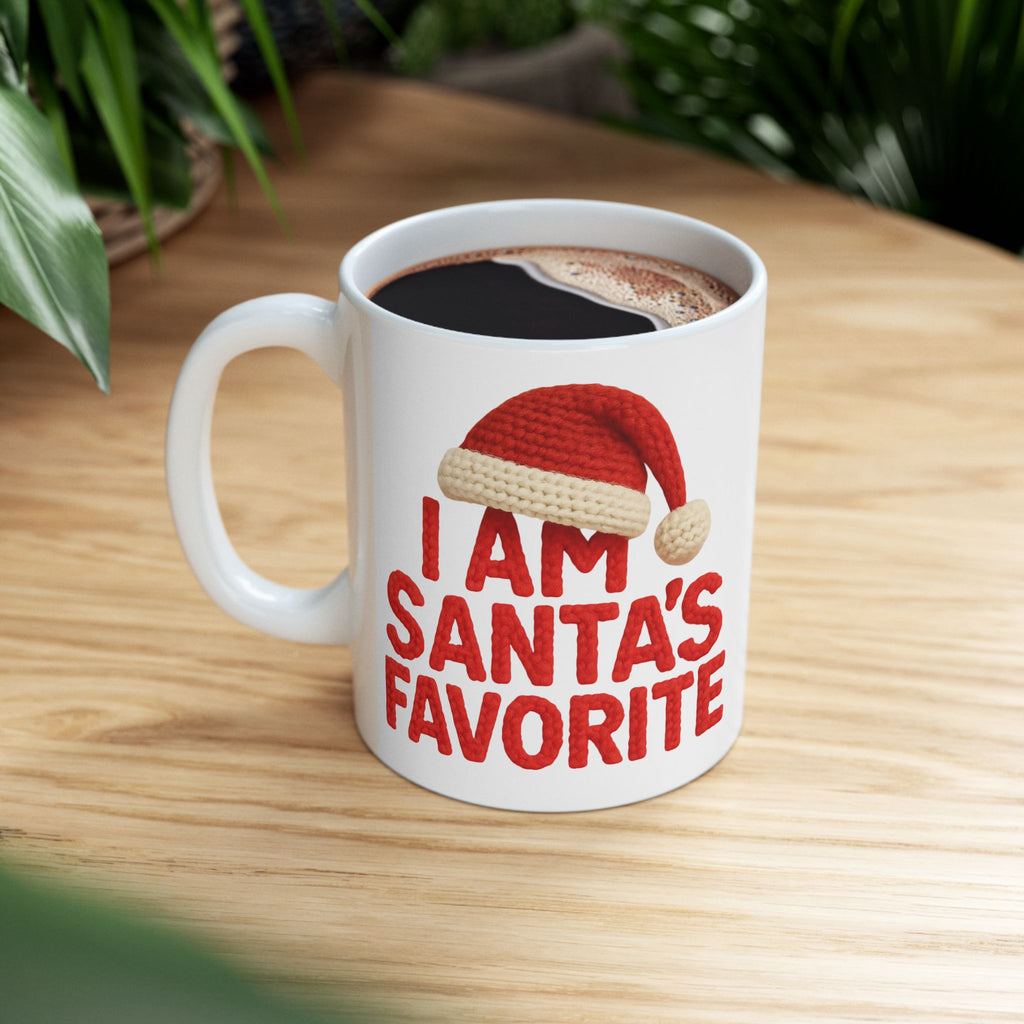 Holiday Santa's Favorite Ceramic Mug