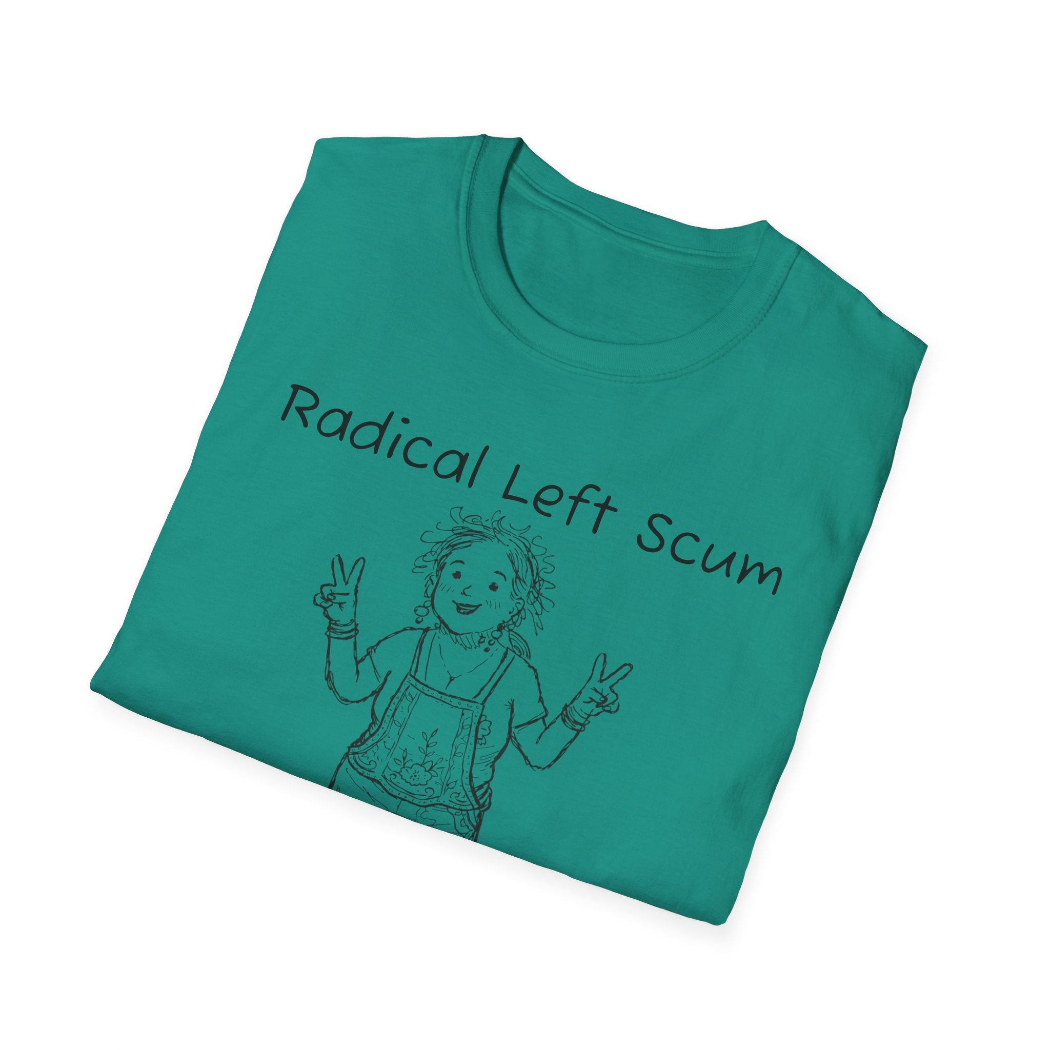 Radical Left Scum T-Shirt — Provocative Political Graphic Tee Anti Trump Streetwear