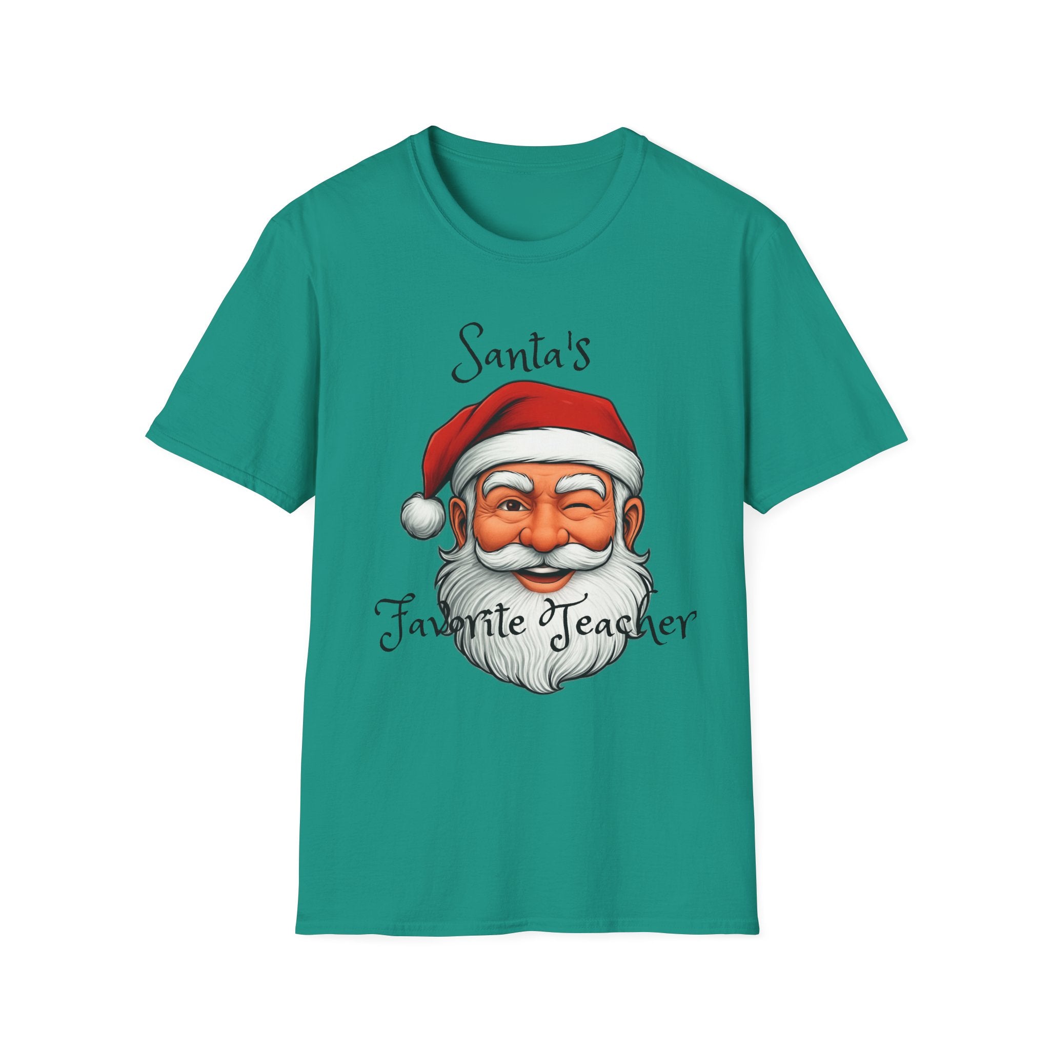 Christmas Teacher Gifts, Santa's Favorite Teacher Tee, Holiday School Apparel, Teacher Appreciation Shirt, Teacher Christmas Present, Unisex