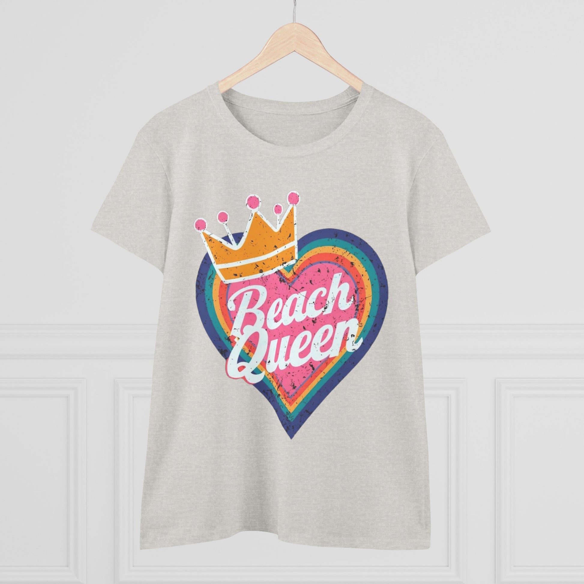Beach Queen T-Shirt, Summer Vibes Tee, Vacation Shirt, Gift for Beach Lovers, Fun Retro Graphic Tee fun coastal tea for her