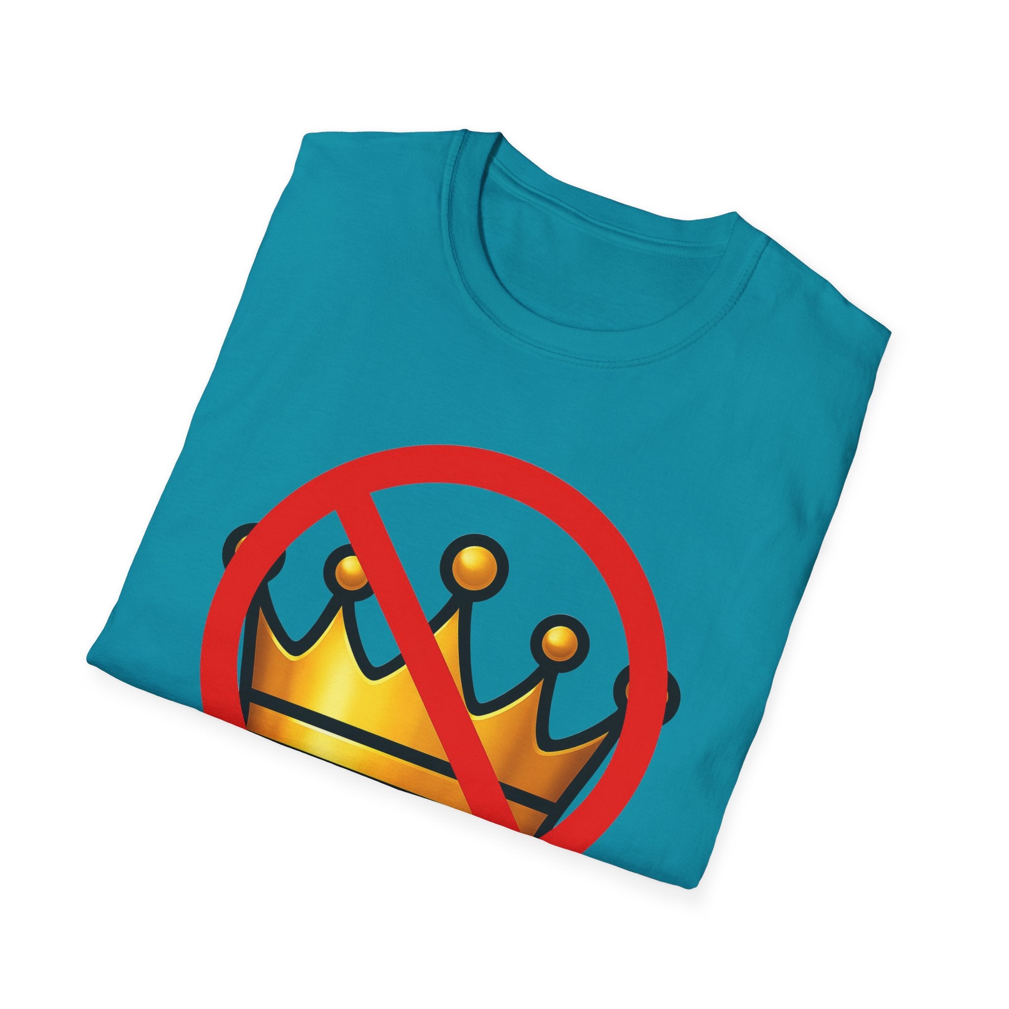 No Kings Anti Trump Protest Activist Unisex Softstyle T-Shirt, Resist Gift, June 14 Social Justice Tee, Activism Apparel, Political