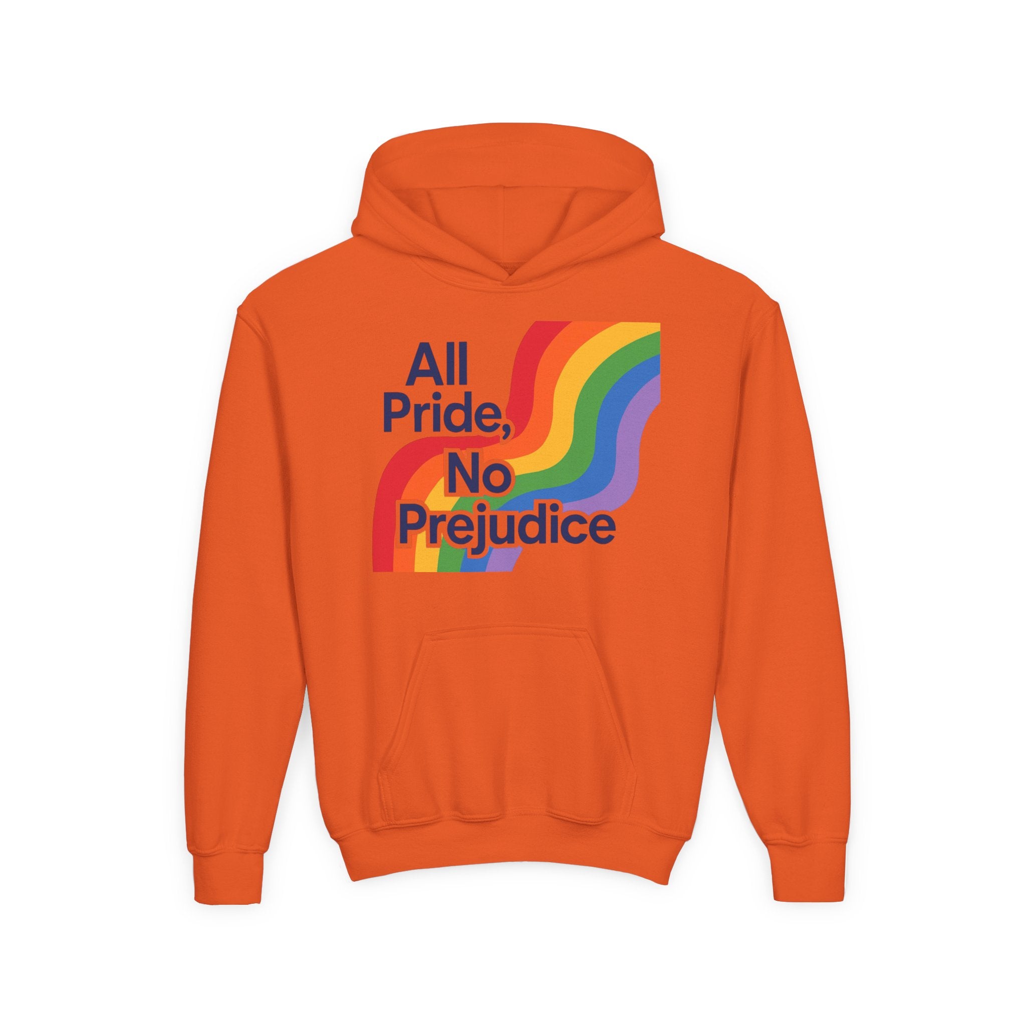 Pride-Themed Youth Hoodie - All Pride, No Prejudice, LGBTQIA+ Apparel, Comfortable Sweatshirt, Gift for Pride Day, Inclusive Fashion, [...]