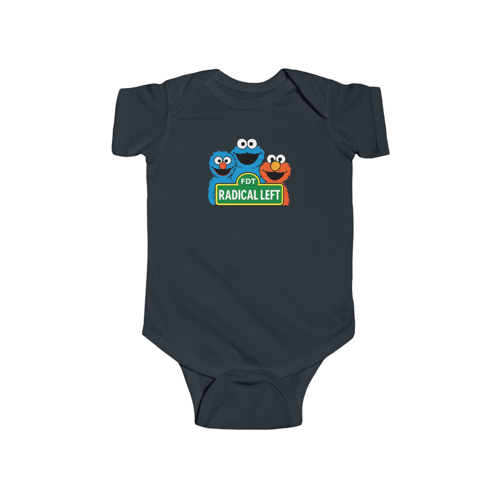 Cute Baby Gift Bodysuit with "Radical Left" Design, FDT Onesie, political Gift, Baby Shower Present, Adorable, liberal gifT Political gift