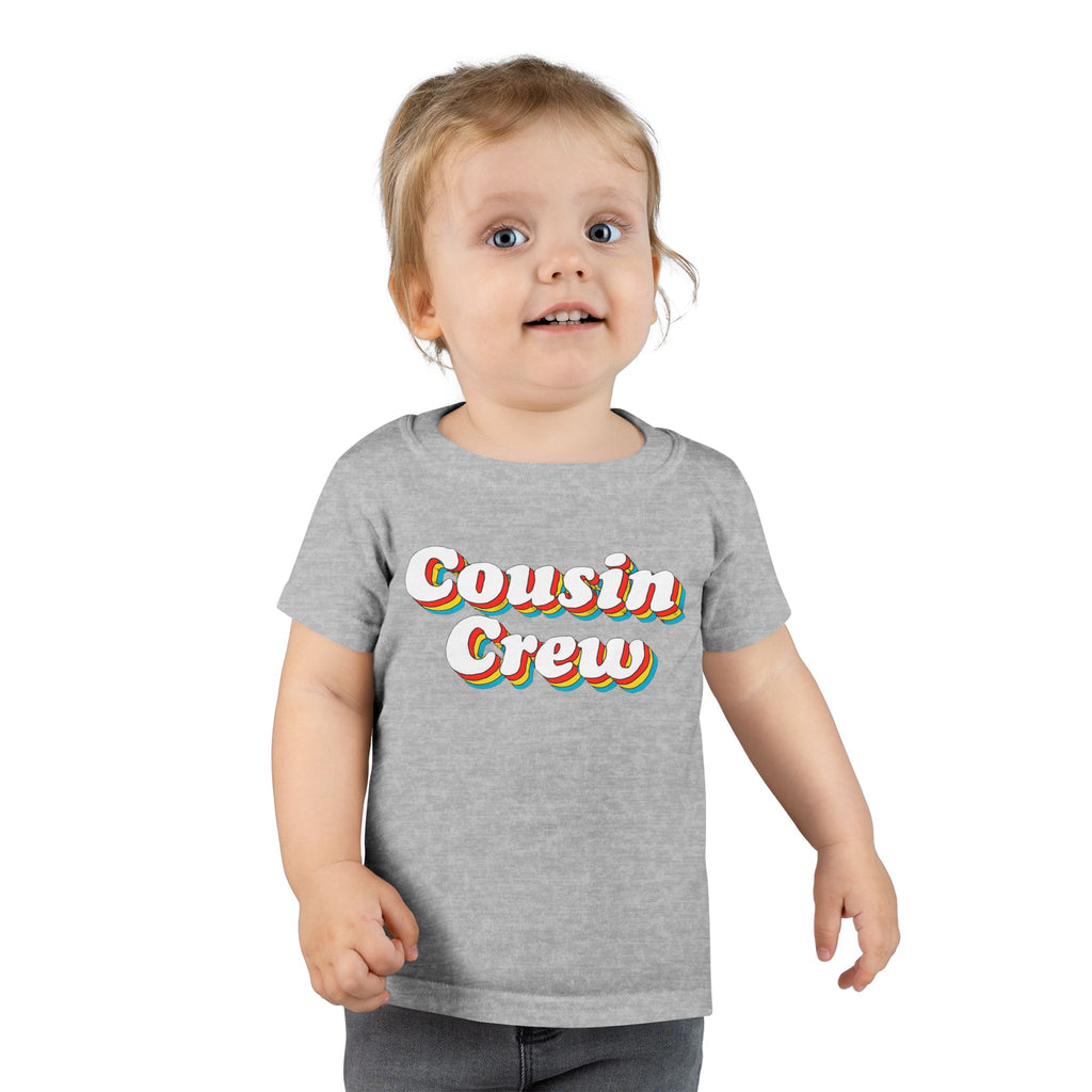 Retro Cousin Crew Toddler T-Shirt, Cute Family Shirt, Kids' Casual Wear, Cousin Family Gatherings, Birthday Gift