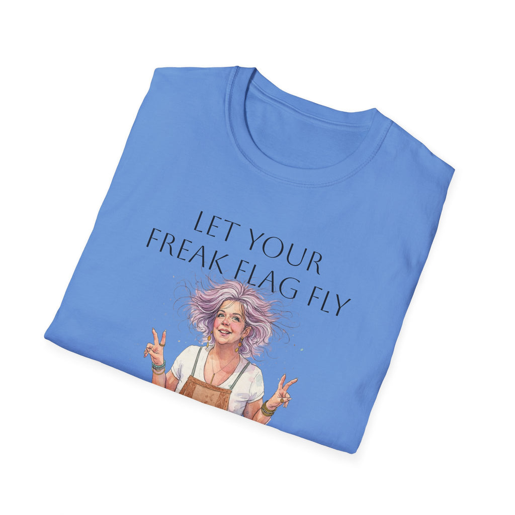 T‑Shirt — "Let Your Freak Flag Fly" Boho Artist Graphic Tee