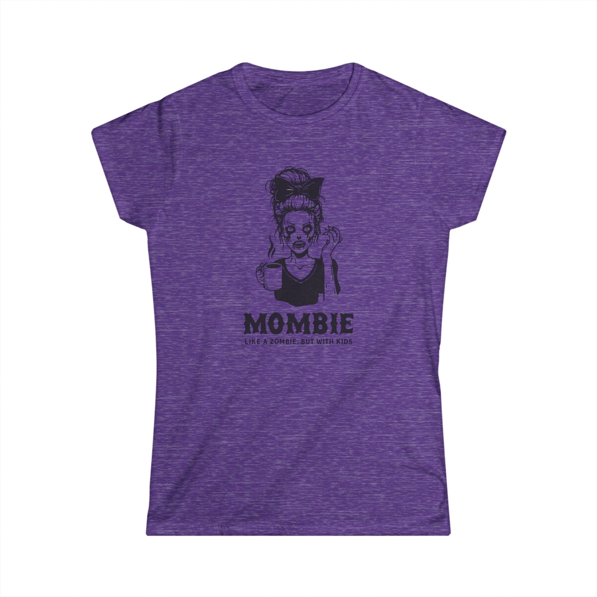 Women's Softstyle Tee - Mombie Zombie Kids, Funny Mom Shirt, Mom Life Tee, Halloween Shirt, Softstyle Tee for Women, Mom Gift