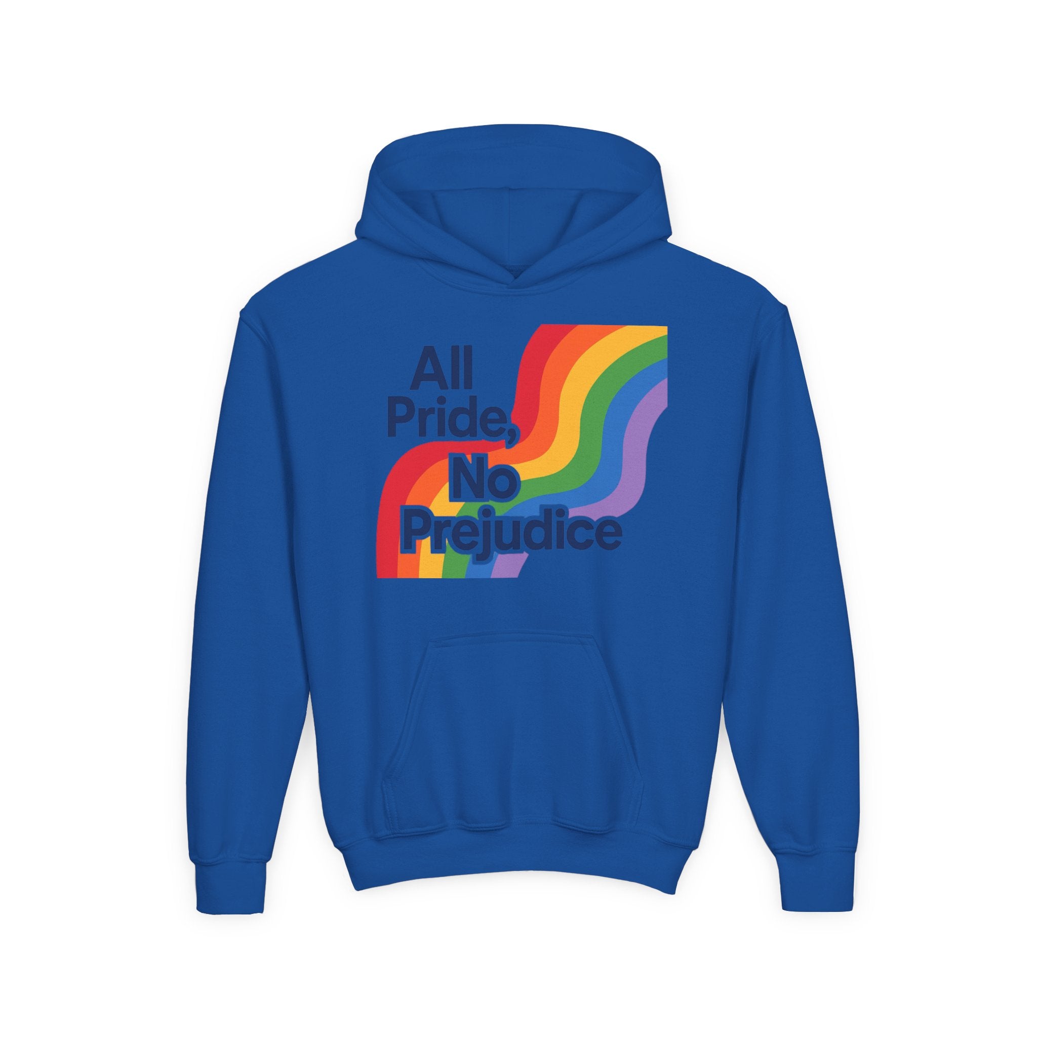 Pride-Themed Youth Hoodie - All Pride, No Prejudice, LGBTQIA+ Apparel, Comfortable Sweatshirt, Gift for Pride Day, Inclusive Fashion, [...]