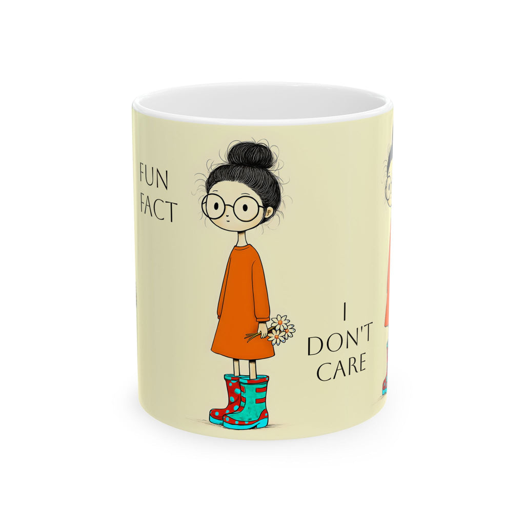 Sarcastic Mug, Funny Coffee Cup, Bad Attitude Tea Mug, Zero F's Given Ceramic Mug, Sassy Quote Mug gift for her