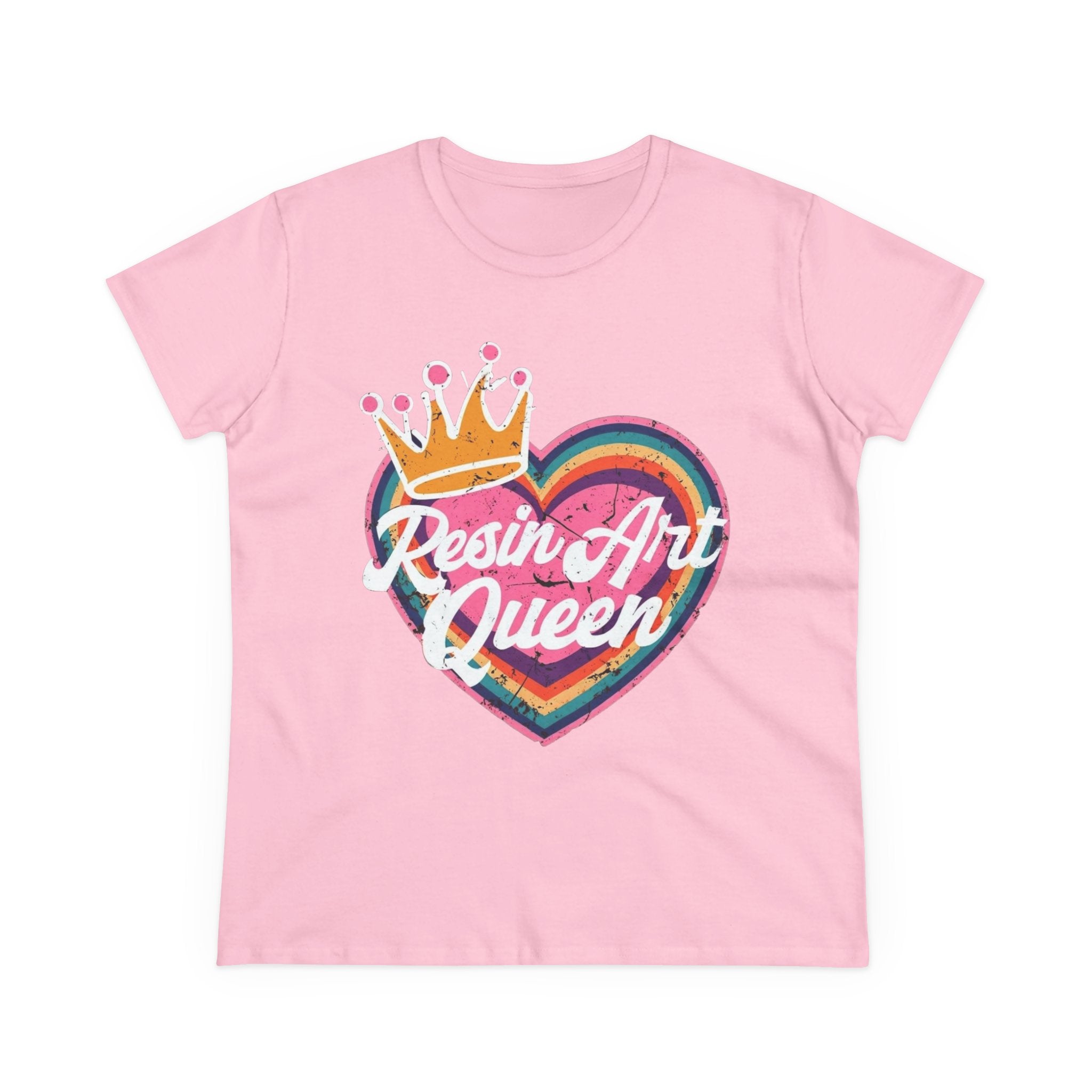 Resin Art Queen Tee - Fun, Colorful Cotton Shirt for Art Lovers, Gifts, Festivals, Home Parties, Creative Outfits