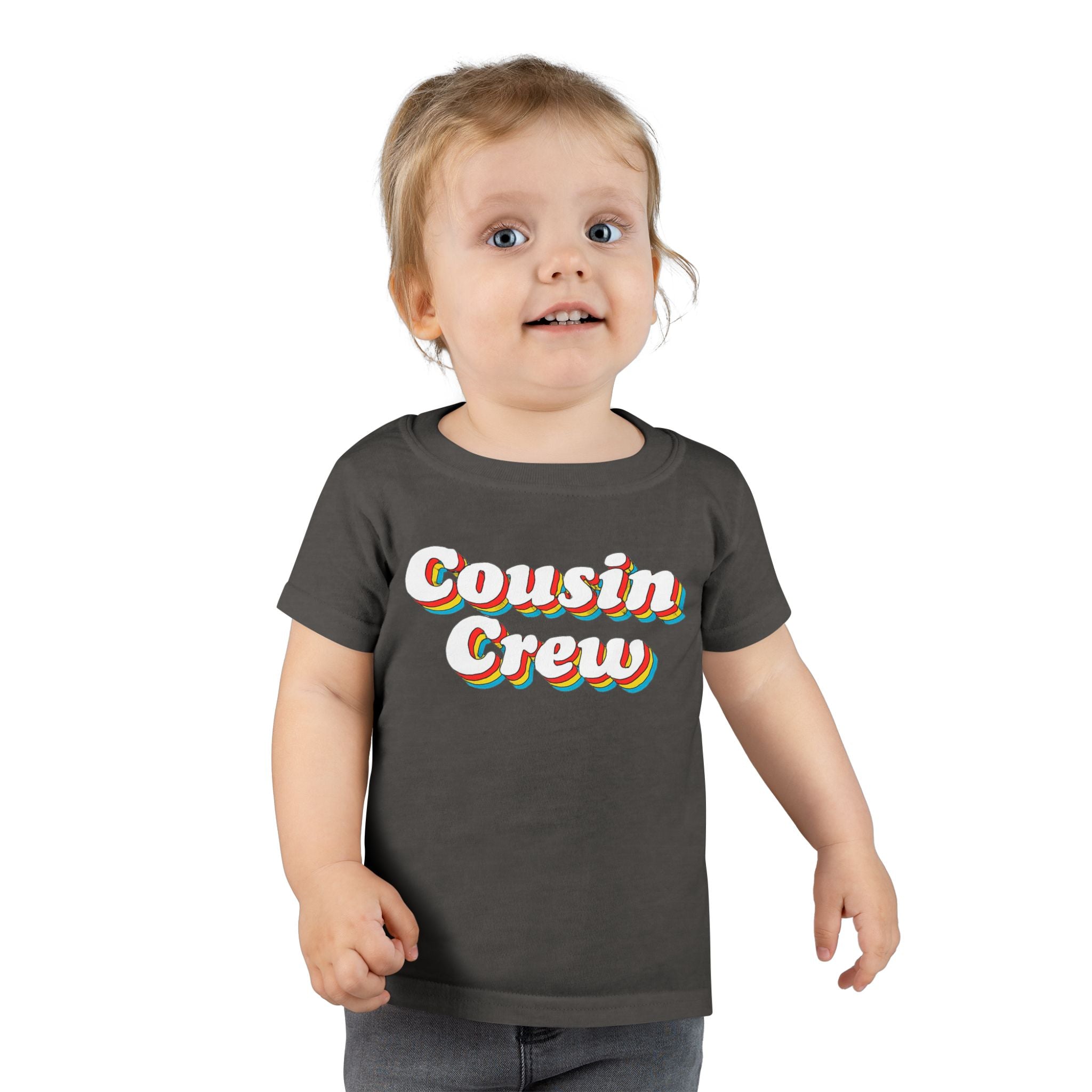 Retro Cousin Crew Toddler T-Shirt, Cute Family Shirt, Kids' Casual Wear, Cousin Family Gatherings, Birthday Gift