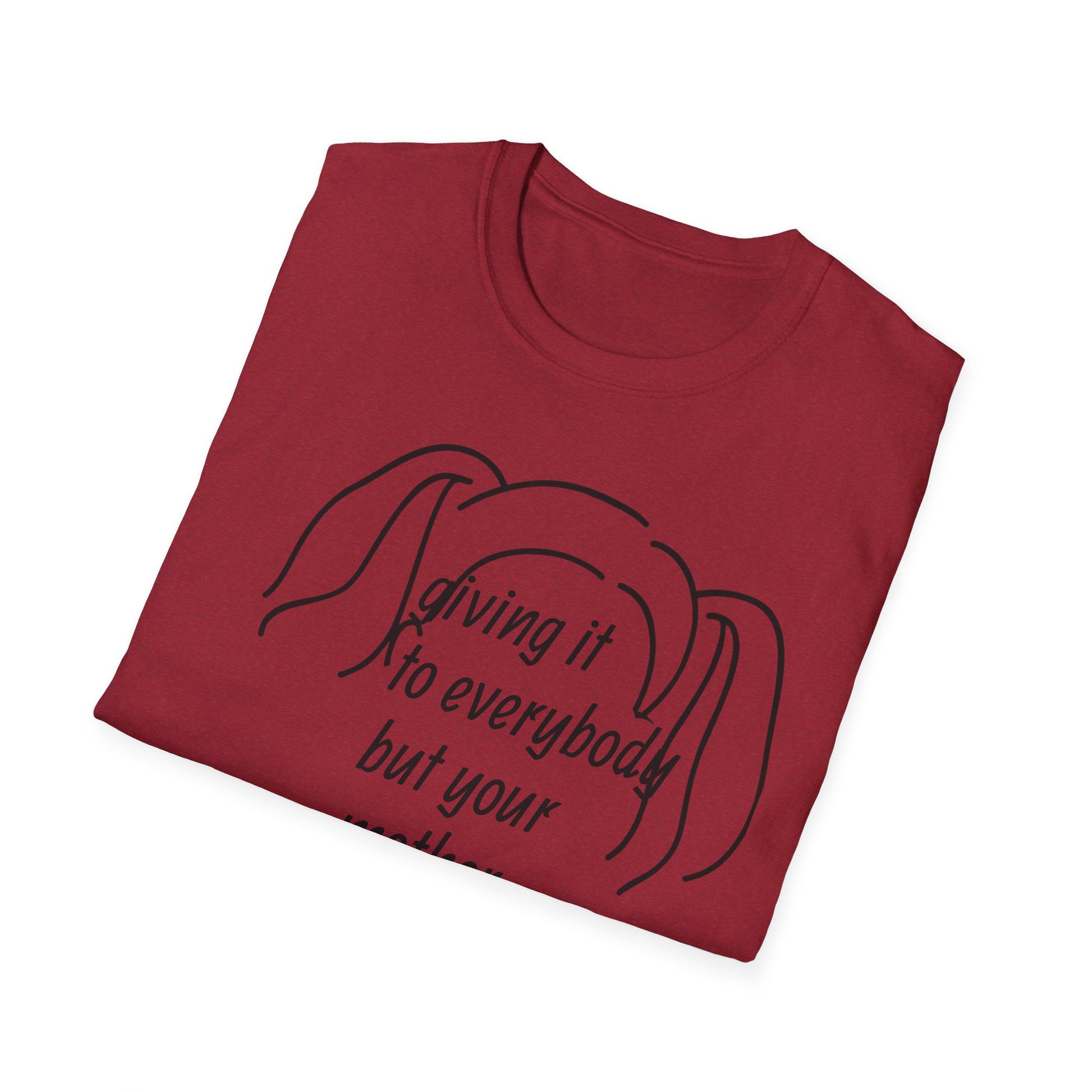 Giving it to everybody but your mother 90's Song Lyric Unisex T-Shirt, Gift for Music Lovers, Vintage Tee, Here and Now, Music Quote Top