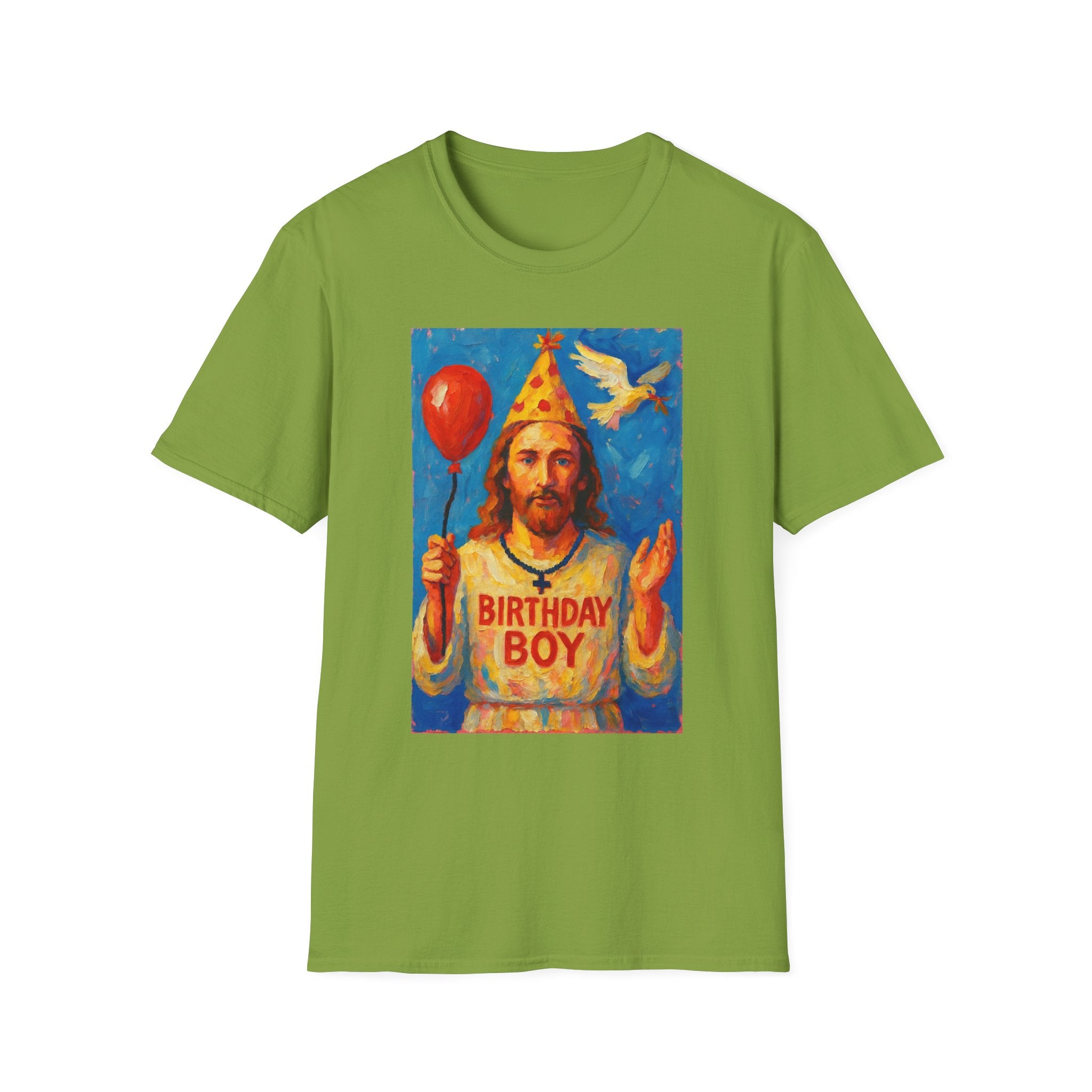 Vintage Religious Icon Birthday Boy T-Shirt Go Jesus, it’s your birthday!