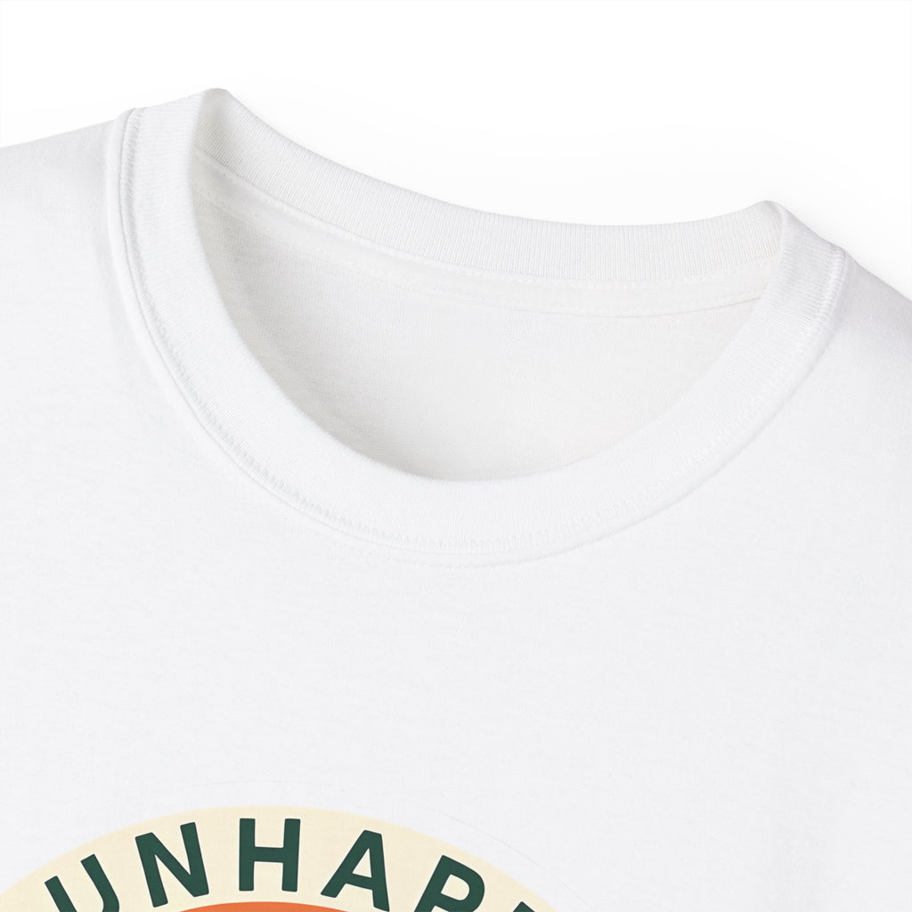 Unisex Tee for Campers: Unhappy Wanderer Adventure Gift Shirt, Hiking Outdoor Camping Apparel, Outdoorsy Nature Lover Top, Wanderlust Tee,