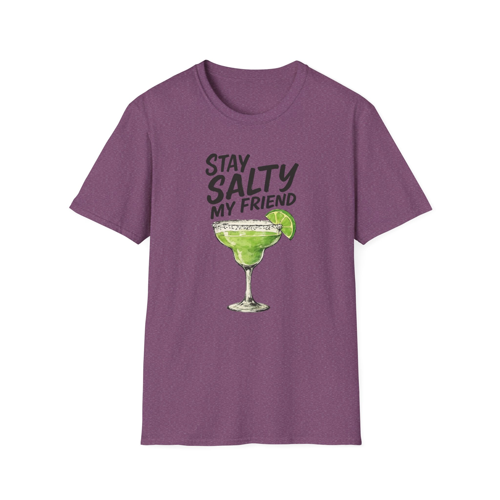 Stay Salty my friend Margarita Cocktail T-shirt, Tequila Drink Party Tee, Unisex Softstyle Top, Funny Graphic Shirt