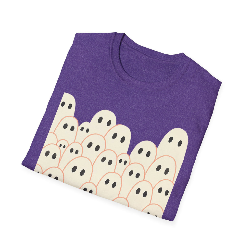 Ghost Spooky Cute Goth Halloween Unisex Softstyle T-Shirt, Halloween Shirt, Ghost Lover Gift, Halloween Costume, Halloween Party Tee, Gothic