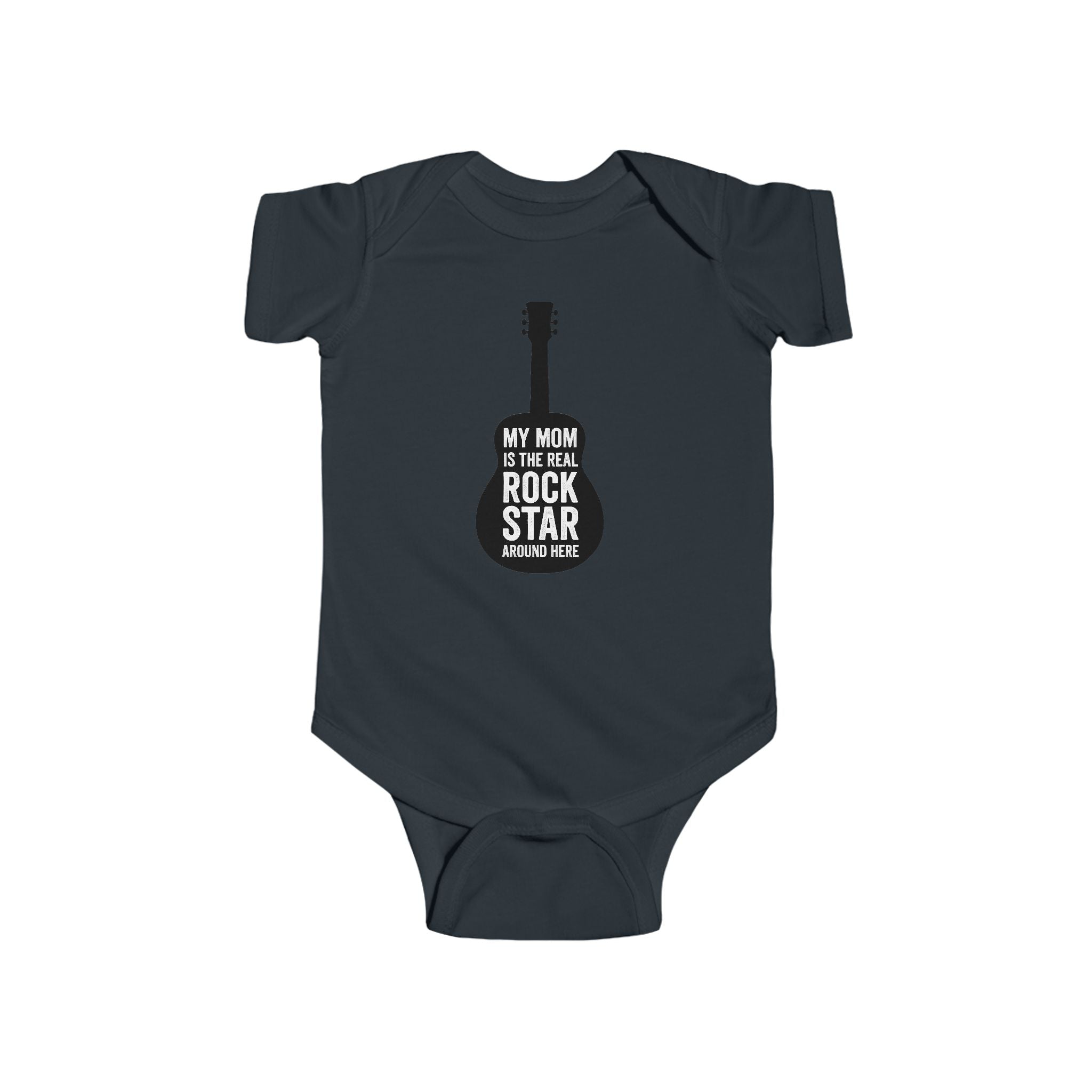Infant Bodysuit, My Mom is the Real Rockstar, Baby Clothes, Onesie, Newborn Outfit, Baby Shower Gift