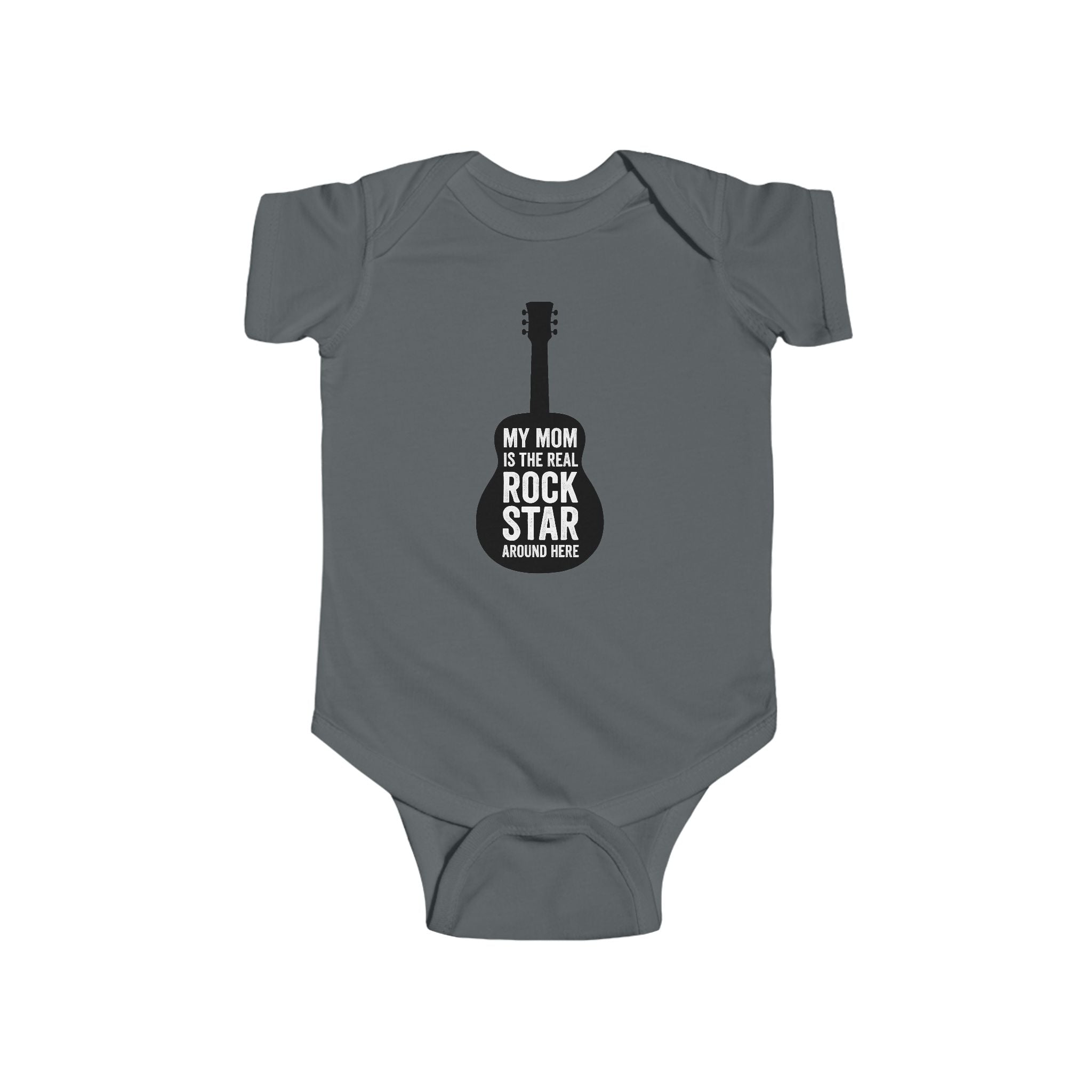 Infant Bodysuit, My Mom is the Real Rockstar, Baby Clothes, Onesie, Newborn Outfit, Baby Shower Gift