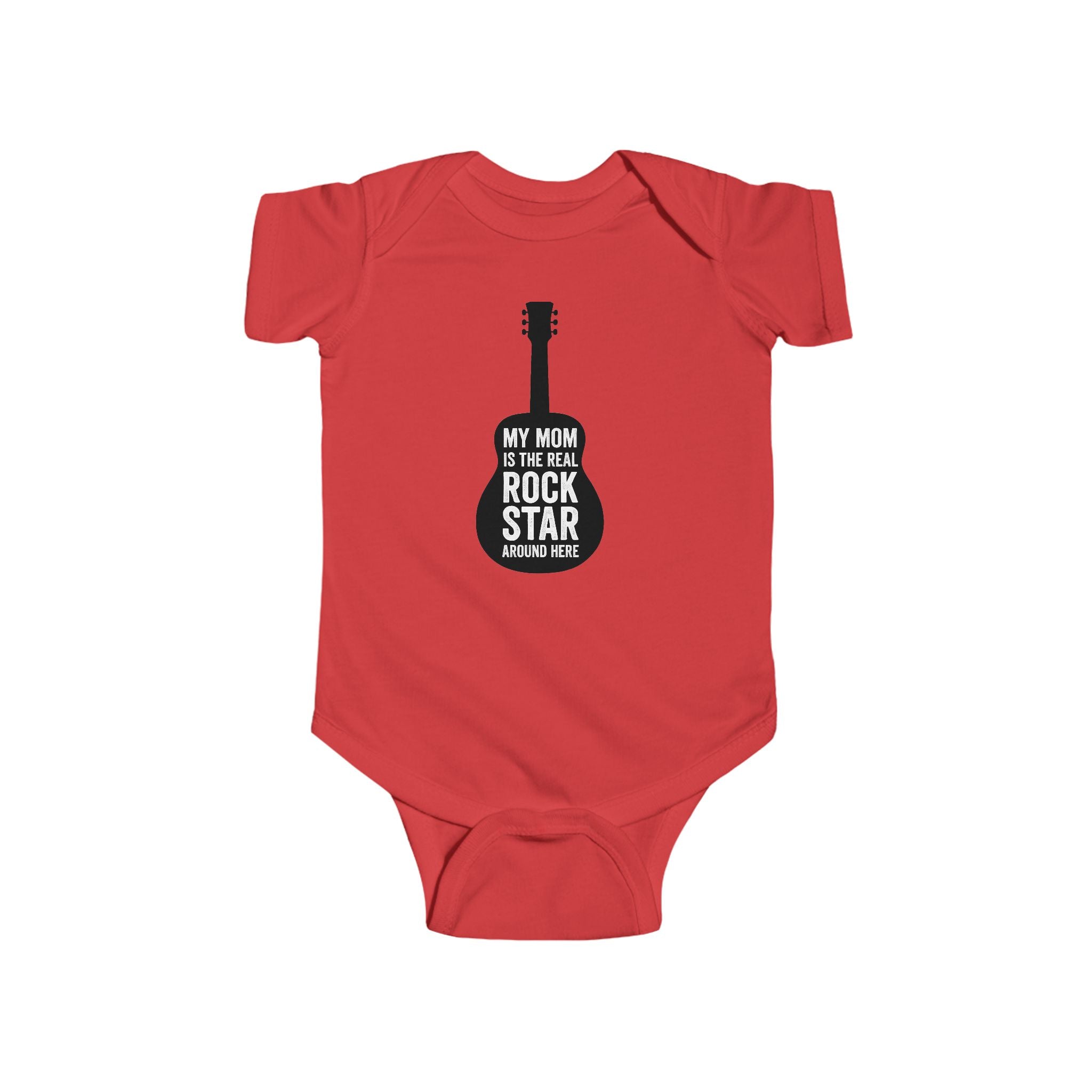 Infant Bodysuit, My Mom is the Real Rockstar, Baby Clothes, Onesie, Newborn Outfit, Baby Shower Gift