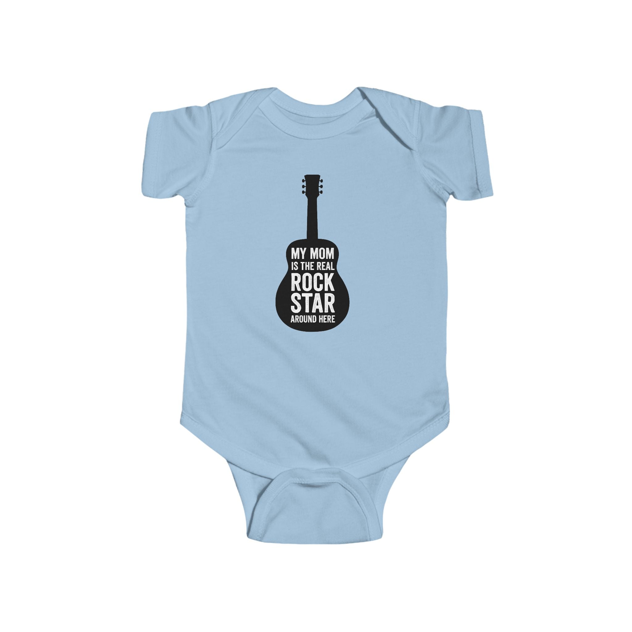 Infant Bodysuit, My Mom is the Real Rockstar, Baby Clothes, Onesie, Newborn Outfit, Baby Shower Gift