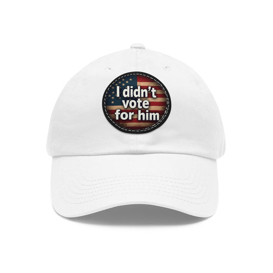 Embroidered Dad Hat, Political Statement Cap, Anti-Trump Baseball Cap, Activist Hat, Protest Hat, Resist Headwear