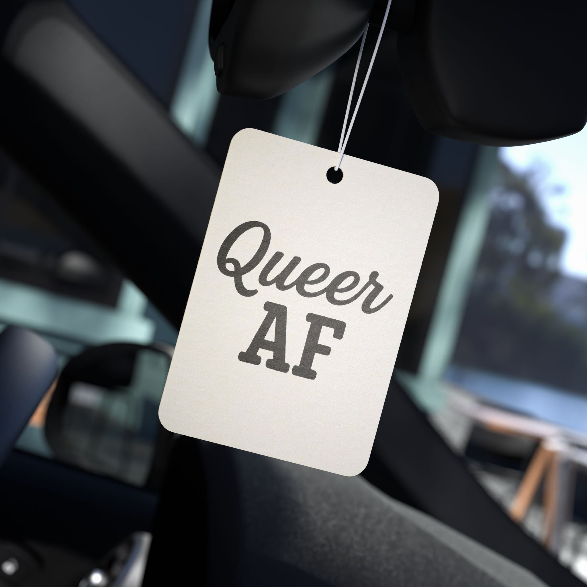 Car Air Freshener — "Queer AF" Scented Pride Car Accessory