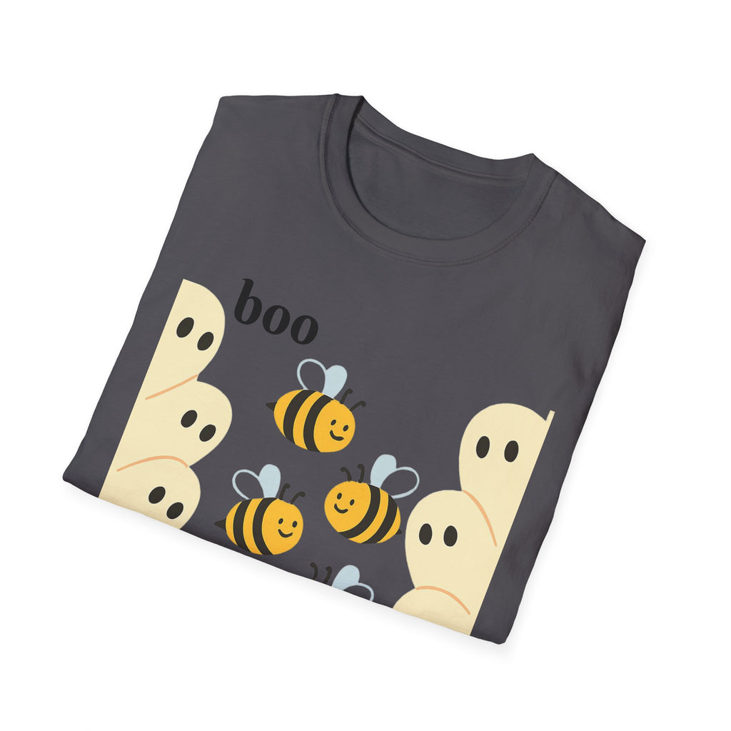 Boo Bees Ghost Halloween Costume Unisex Softstyle T-Shirt - Bee Lovers Gift, Spooky Shirt, Halloween Party, Funny Costume Tee, Cute Ghost