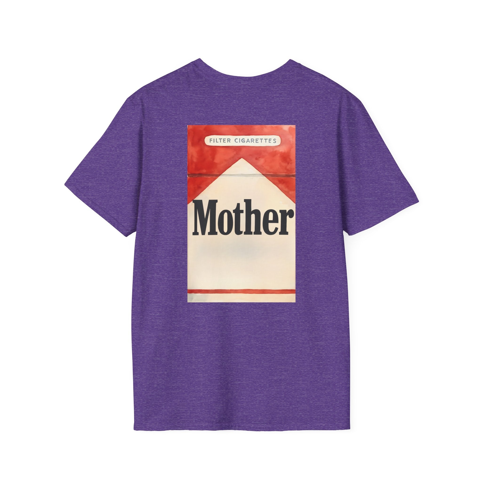 Vintage Cigarette Pack Unisex T-Shirt printed on back