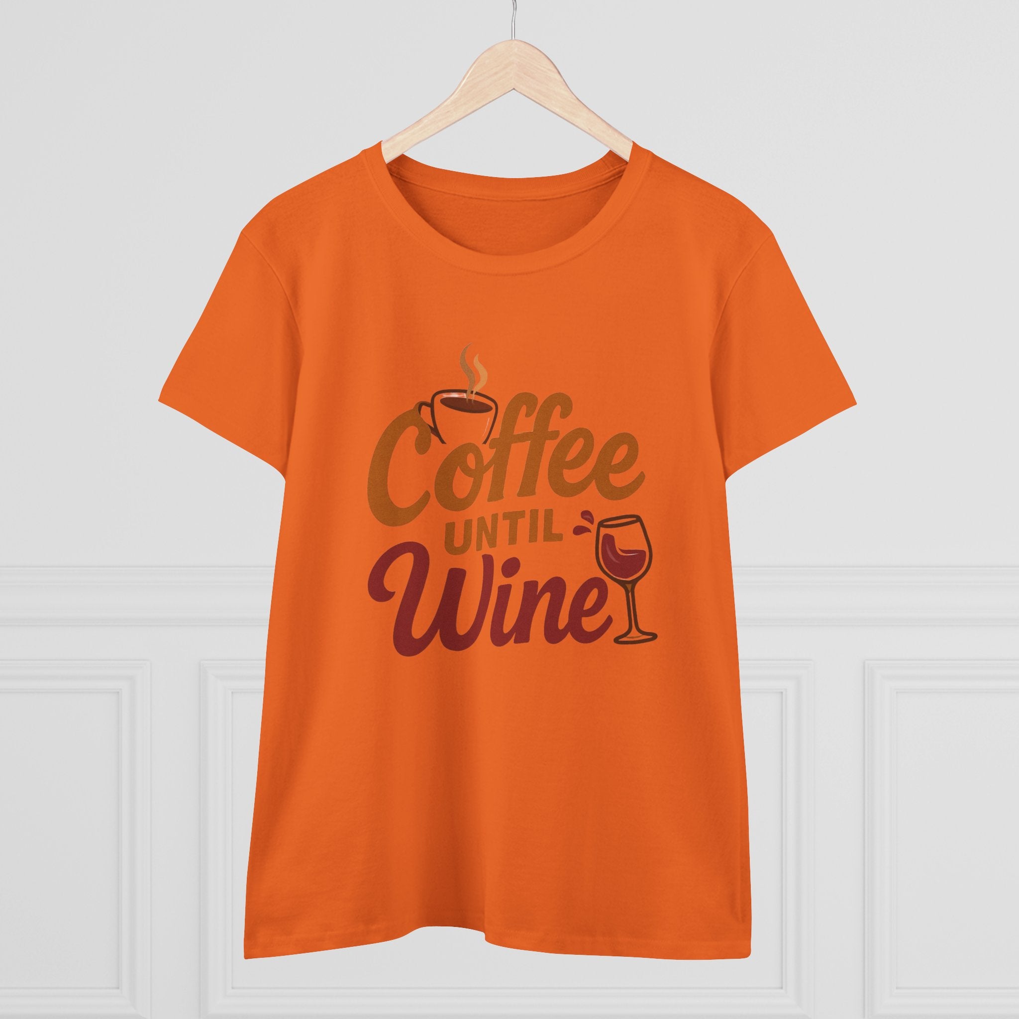 Coffee until wine tshirt coffee lovers wine lovers gift for her cozy, Women's Tee, Graphic Tee, Coffee Shirt, Wine Shirt, Funny Shirt
