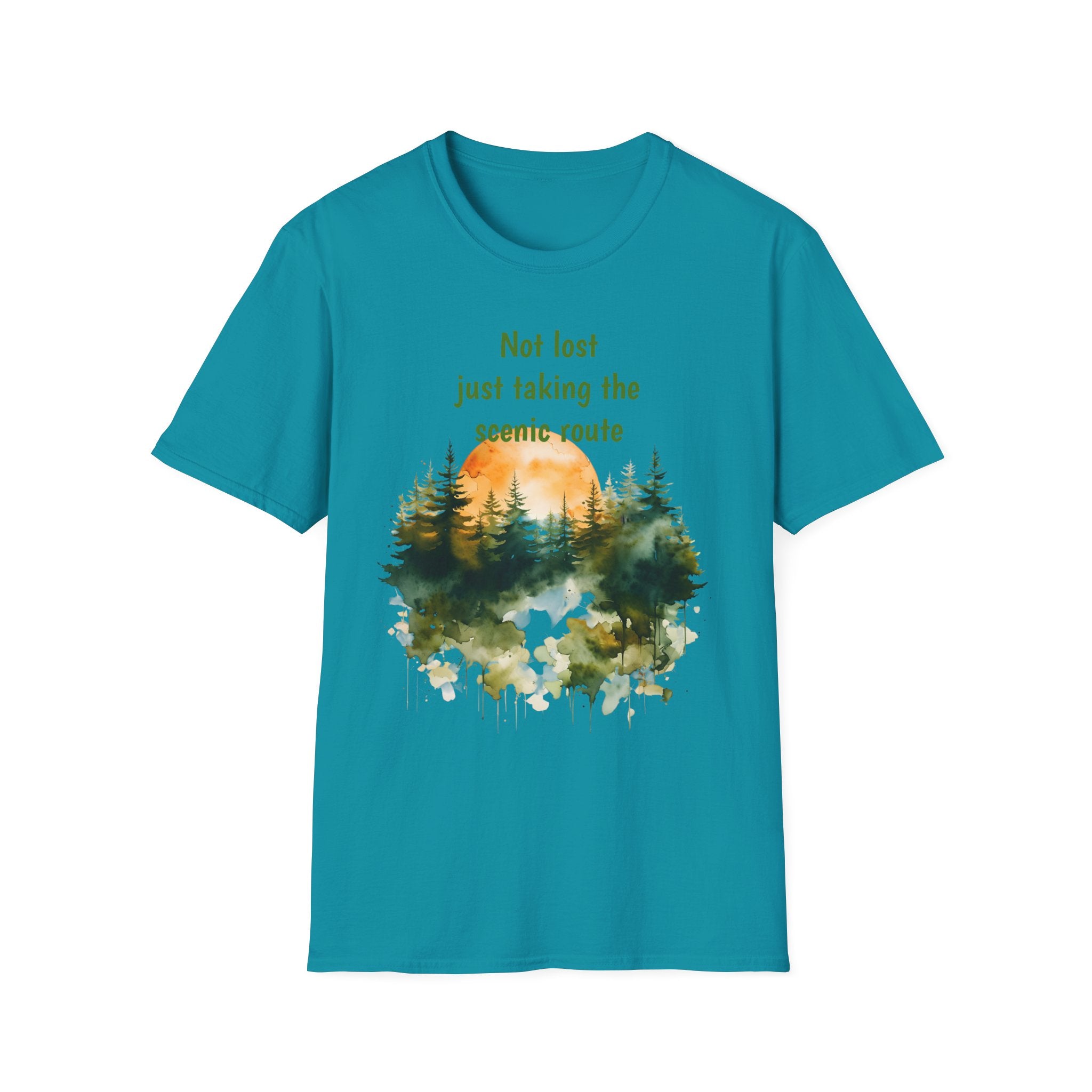 Not Lost just taking the scenic Rt Nature Lover Shirt, Unisex Scenic Route Tee, Adventure Apparel, Gift for Hikers, Outdoor Enthusiast Shirt