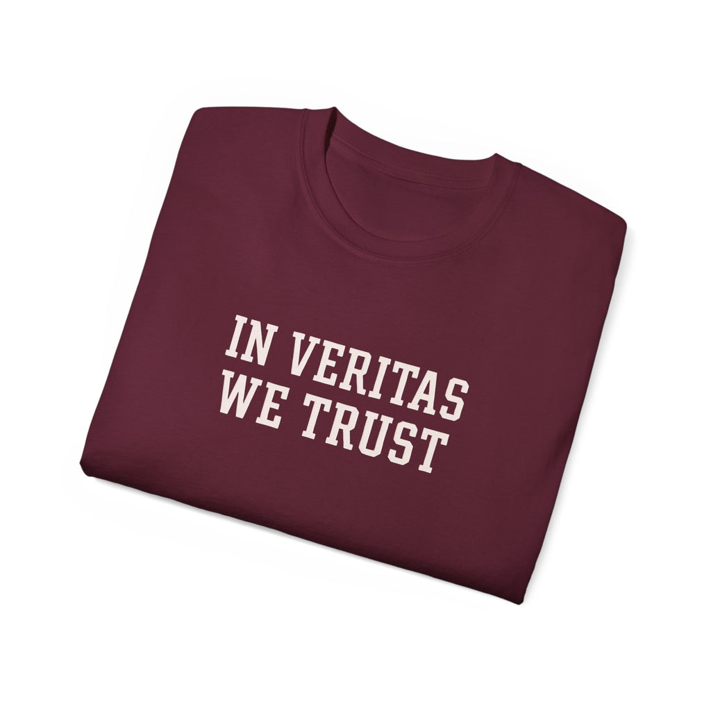 In Veritas We Trust Harvard Anti Trump, Protest Shirt, Political Activist Gift, Statement Tee, College Shirt