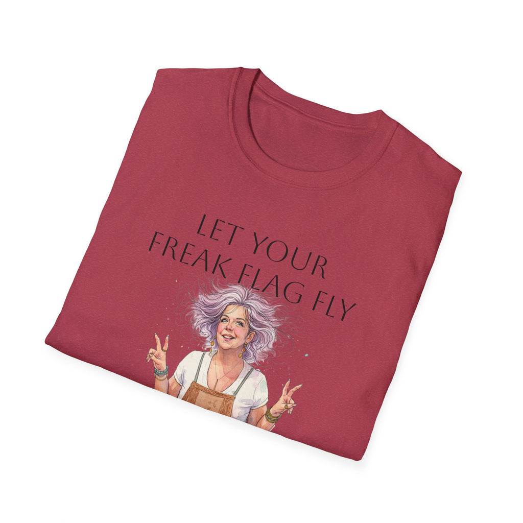 T‑Shirt — "Let Your Freak Flag Fly" Boho Artist Graphic Tee