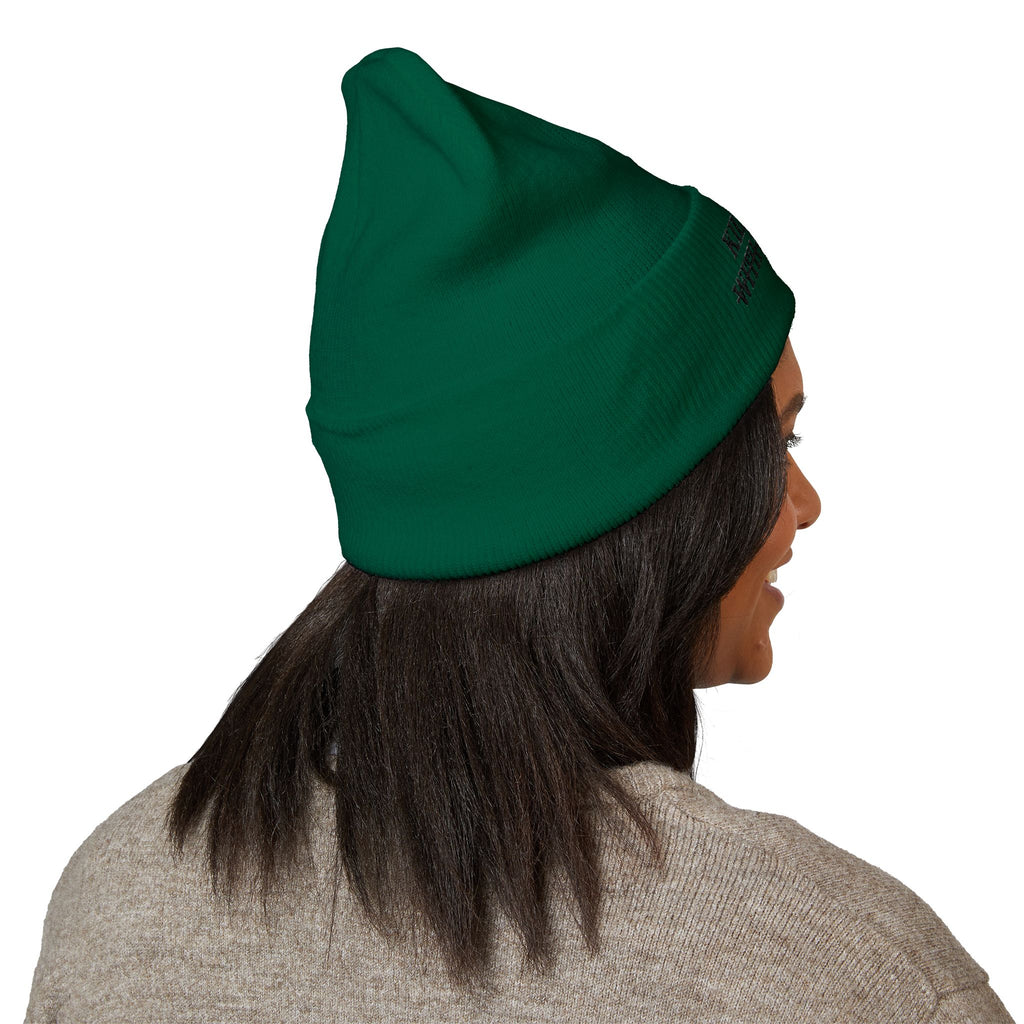 Kill Them With Kindness Embroidered Beanie — Classic Cuffed Beanie
