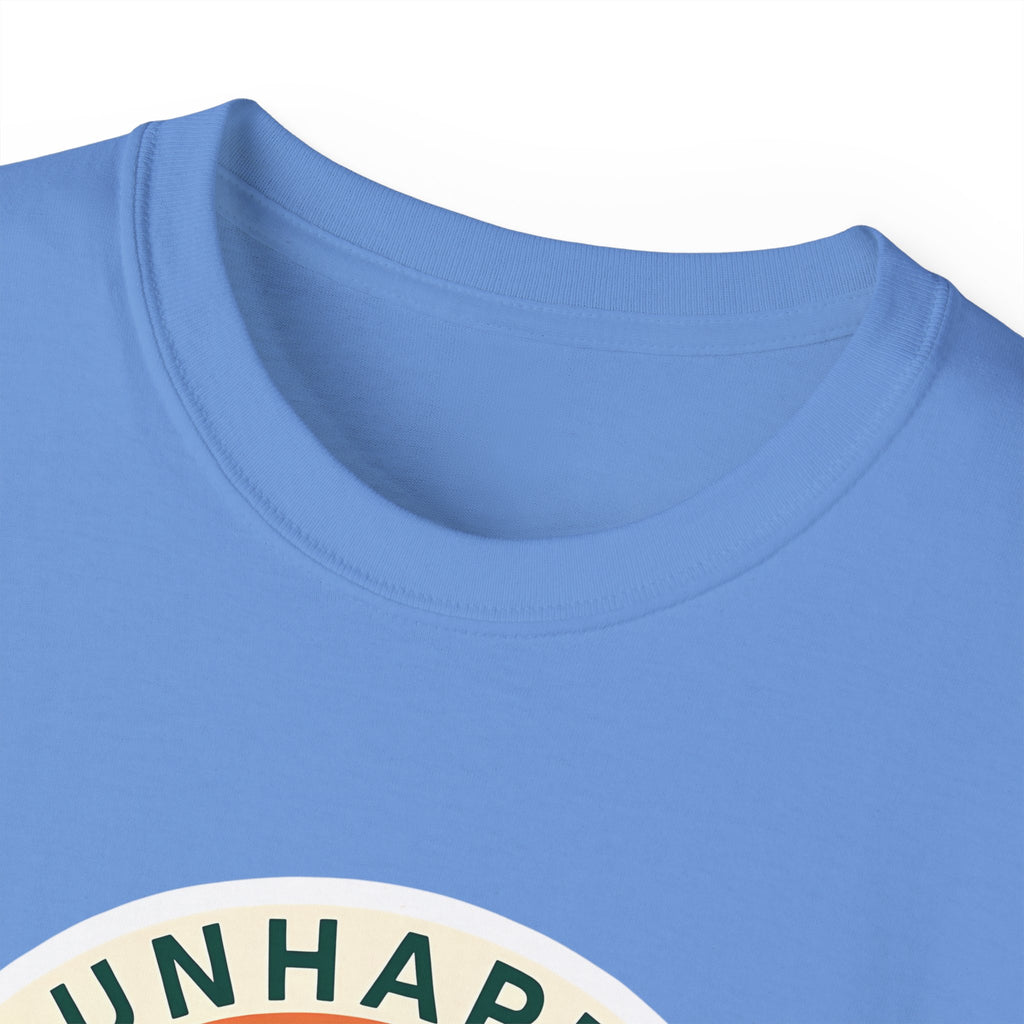 Unisex Tee for Campers: Unhappy Wanderer Adventure Gift Shirt, Hiking Outdoor Camping Apparel, Outdoorsy Nature Lover Top, Wanderlust Tee,