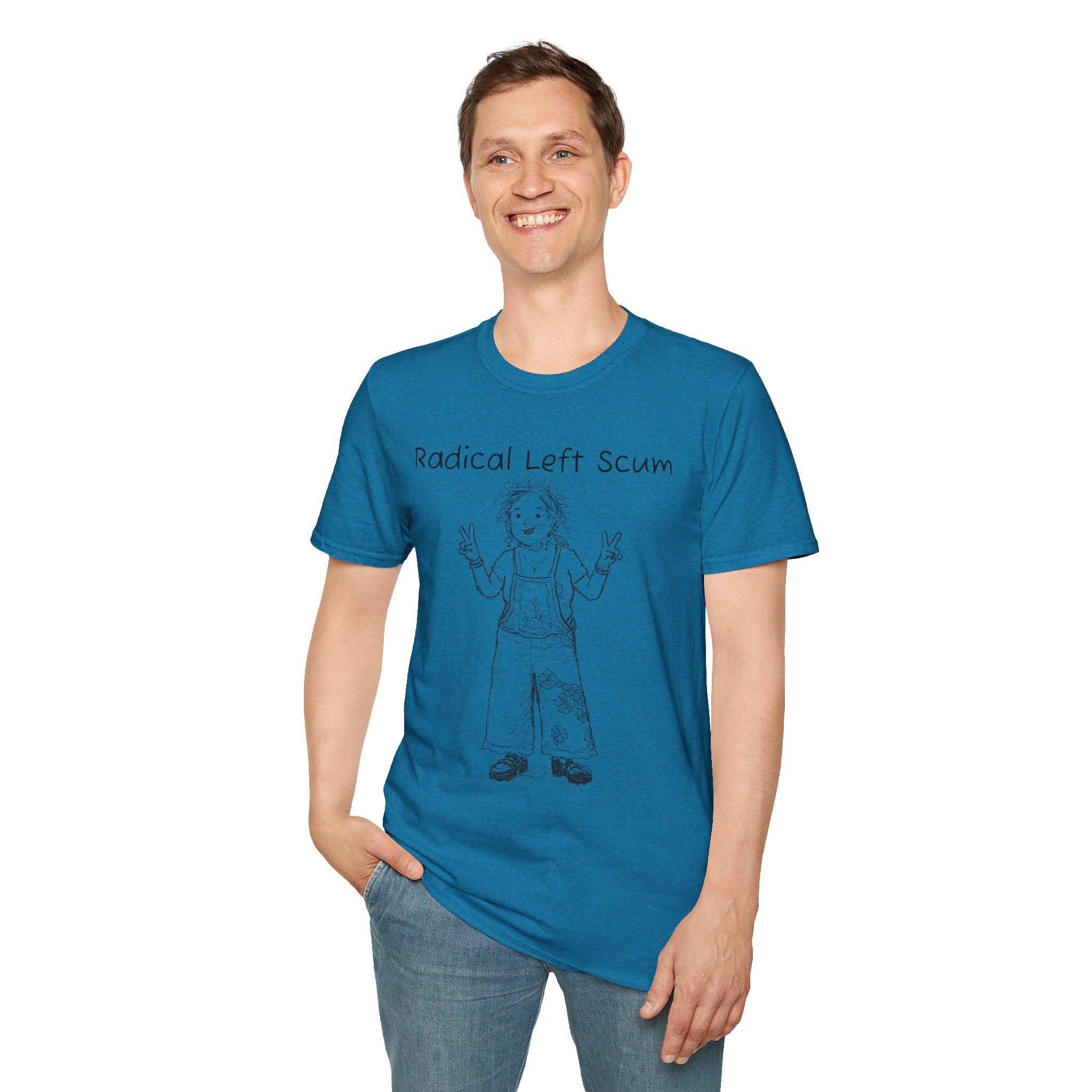 Radical Left Scum T-Shirt — Provocative Political Graphic Tee Anti Trump Streetwear