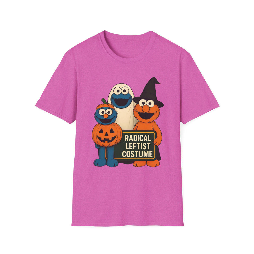 Radical Leftist Costume T-Shirt, Halloween gift Nostalgia Puppets Kindness Diversity Social Justice Anti-Trump Tee, Unisex Softstyle Top