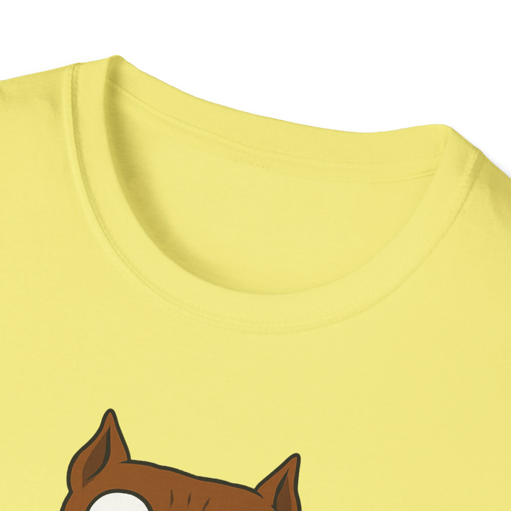 Funny Pit Bull Lover Unisex Softstyle T-Shirt, Amstaff Not a Fighter Dog Tee, Animal Rescue Gift, Dog Mom Dad Shirt