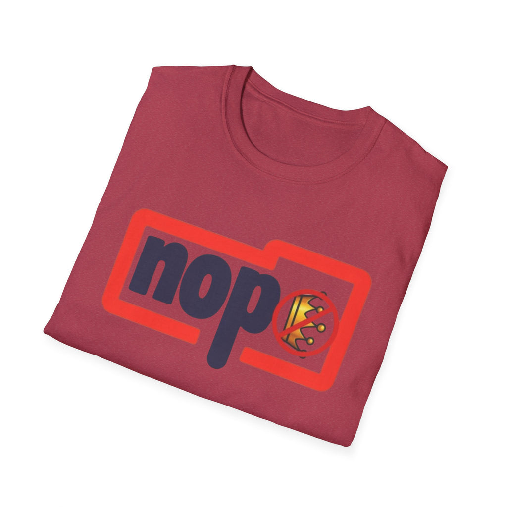 Unisex T-Shirt Nope No Kings Anti Trump Activists Gift Crown unisex