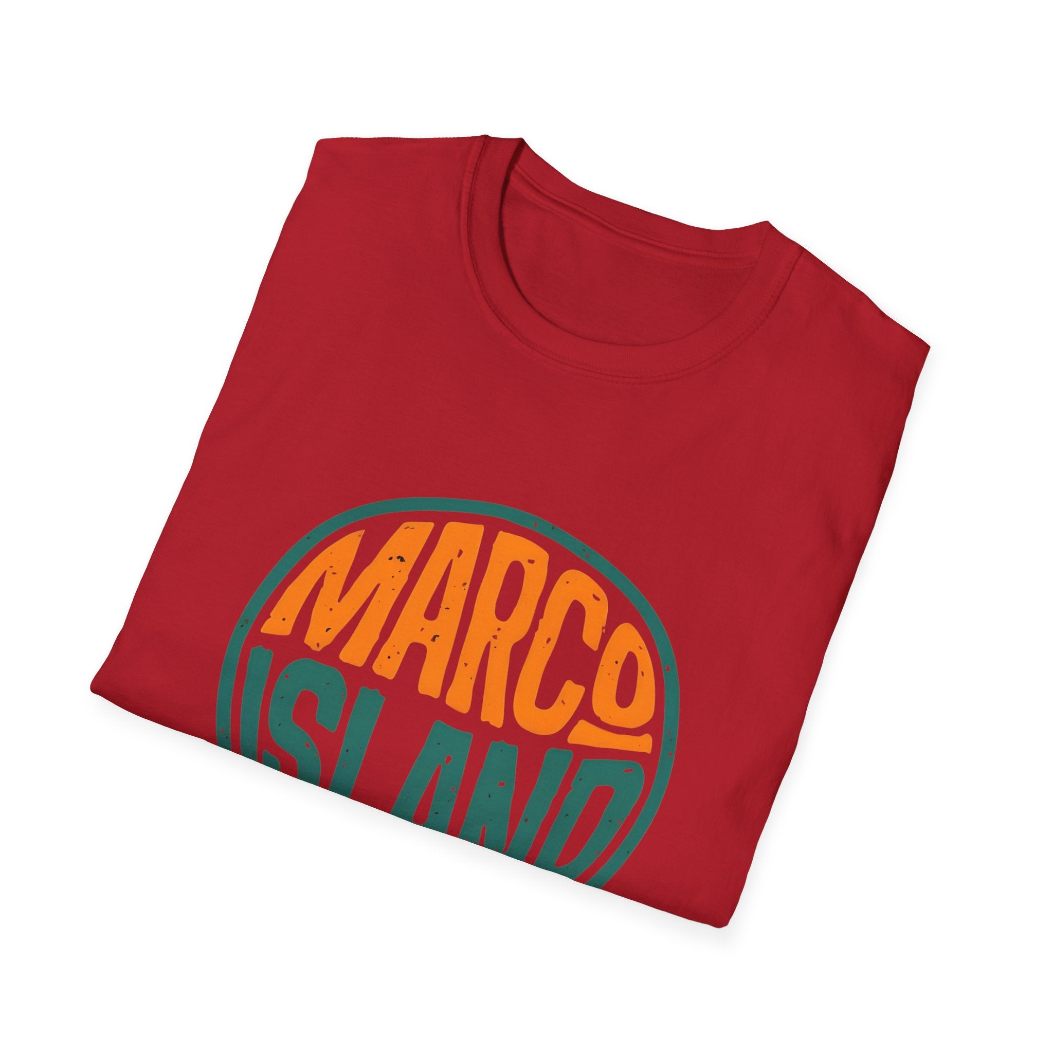 Marco Island Florida Unisex Softstyle T-Shirt - Beach Vacation Tee, Travel Souvenir Top, Coastal Graphic Shirt, Summer Holiday Apparel,