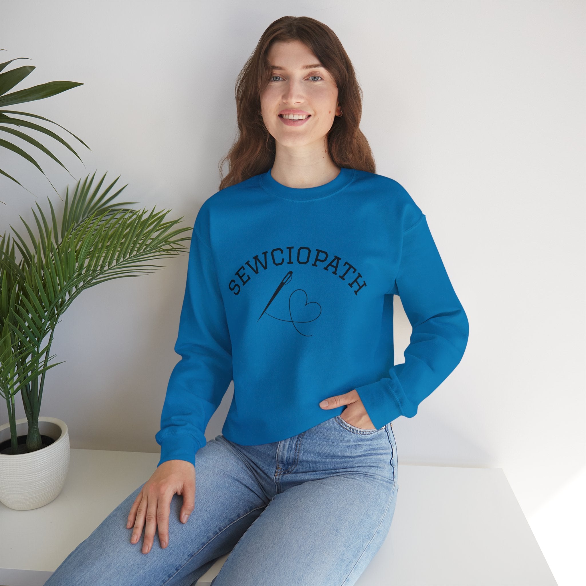 Funny Sewciopath Crewneck Sweatshirt sewing gift