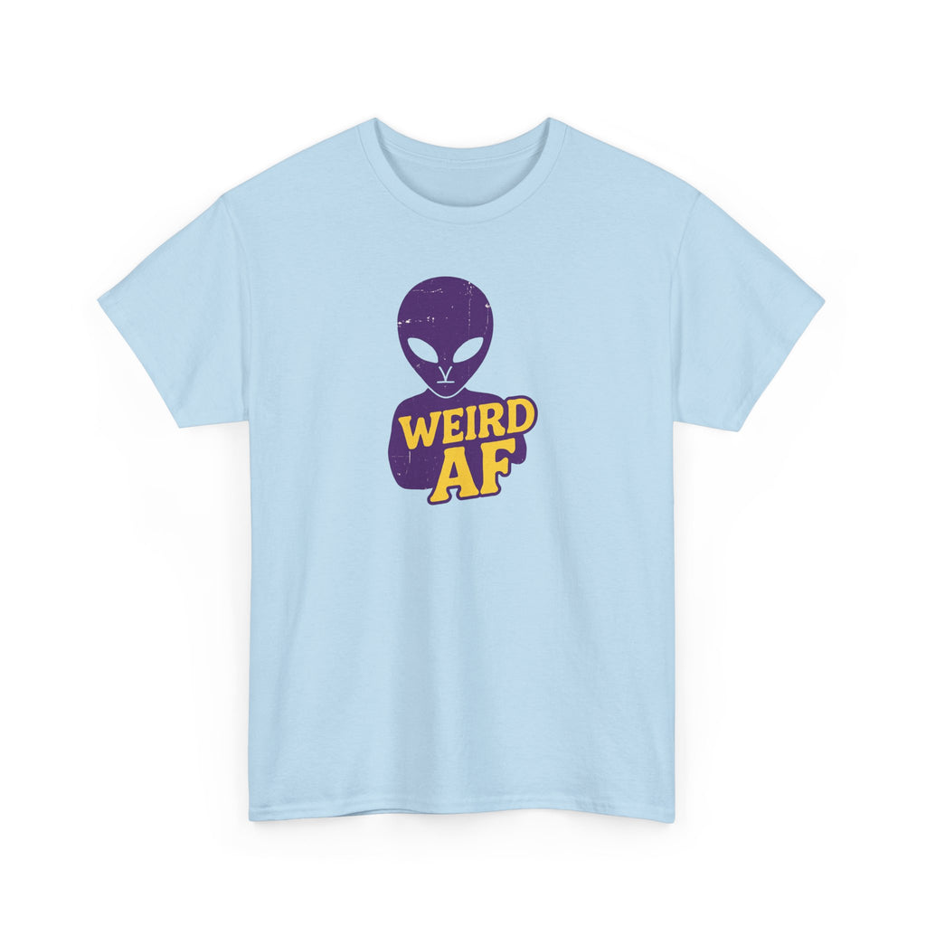 Weird AF Alien Tee, Unisex Graphic T-Shirt, Fun Casual Wear, Gift for Sci-Fi Lovers, Quirky Humor Apparel