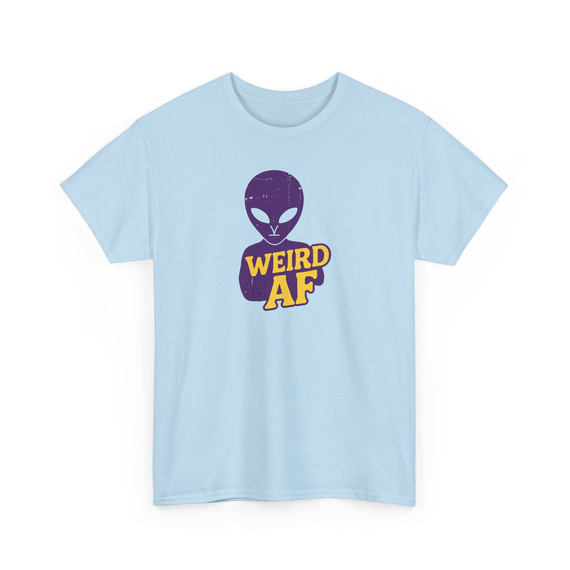 Weird AF Alien Tee, Unisex Graphic T-Shirt, Fun Casual Wear, Gift for Sci-Fi Lovers, Quirky Humor Apparel