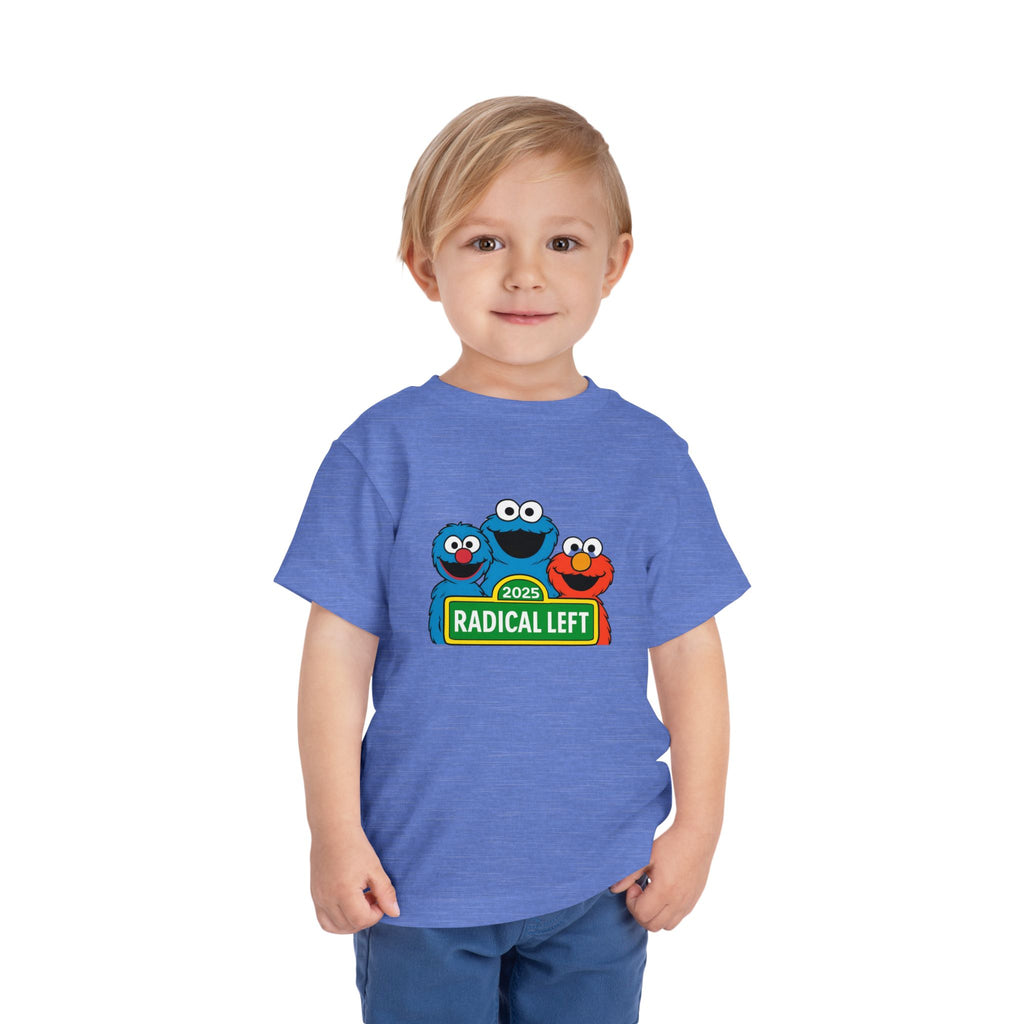 Radical Left Toddler Tee, Cute Kids T-Shirt, Playful Shirt for Babies, Funny Toddler Clothing, Gift for Little Activists