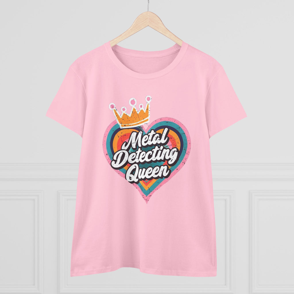 Metal Detecting Queen T-Shirt, Fun Tee for Hobbyists, Gift for Treasure Hunters, Everyday Casual Wear, Perfect for Outdoors
