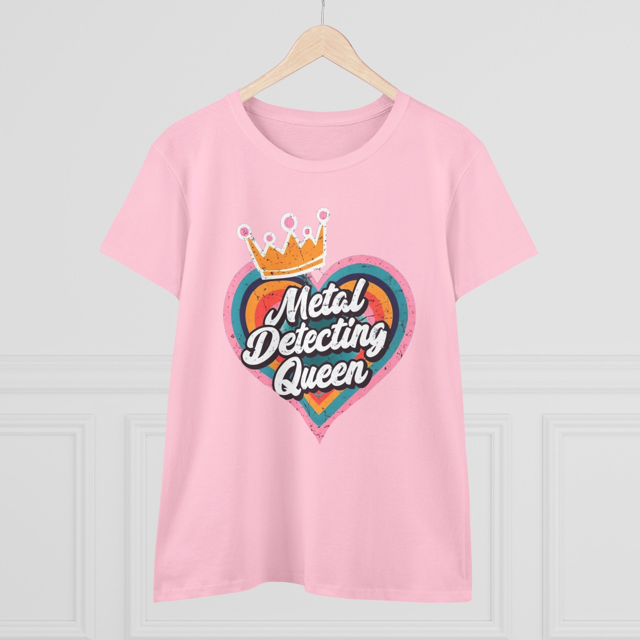 Metal Detecting Queen T-Shirt, Fun Tee for Hobbyists, Gift for Treasure Hunters, Everyday Casual Wear, Perfect for Outdoors