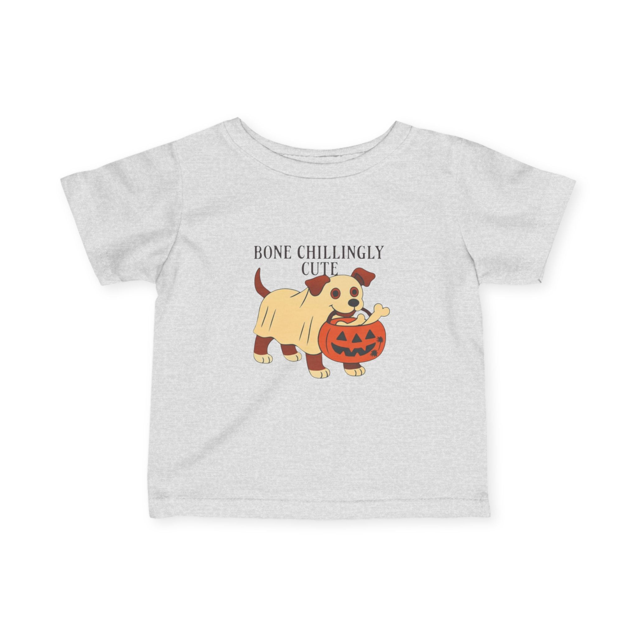 Halloween Dog Graphic Infant Tee, Cute Pumpkin Shirt, Baby Halloween Outfit, Funny Dog Tee, Toddler Fall Apparel