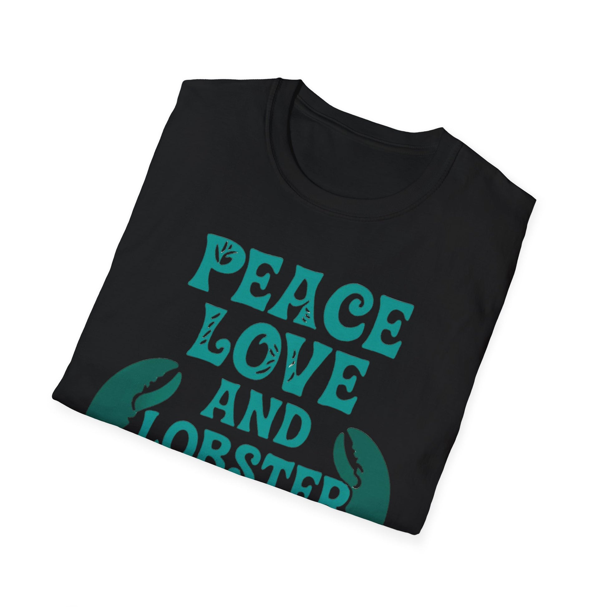 Peace, Love, and Lobster Rolls T-Shirt | Unisex Softstyle Tee for Seafood Lovers, Casual Summer Wear, Beach Days, Gifts, BBQs