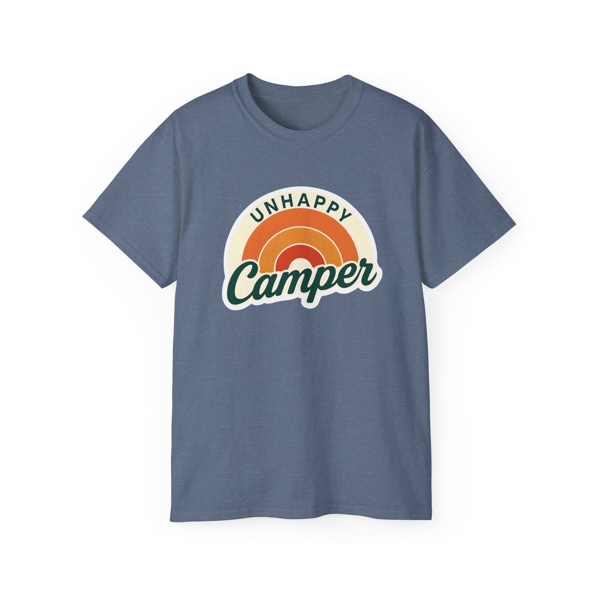Unisex Tee for Campers: Unhappy Wanderer Adventure Gift Shirt, Hiking Outdoor Camping Apparel, Outdoorsy Nature Lover Top, Wanderlust Tee,